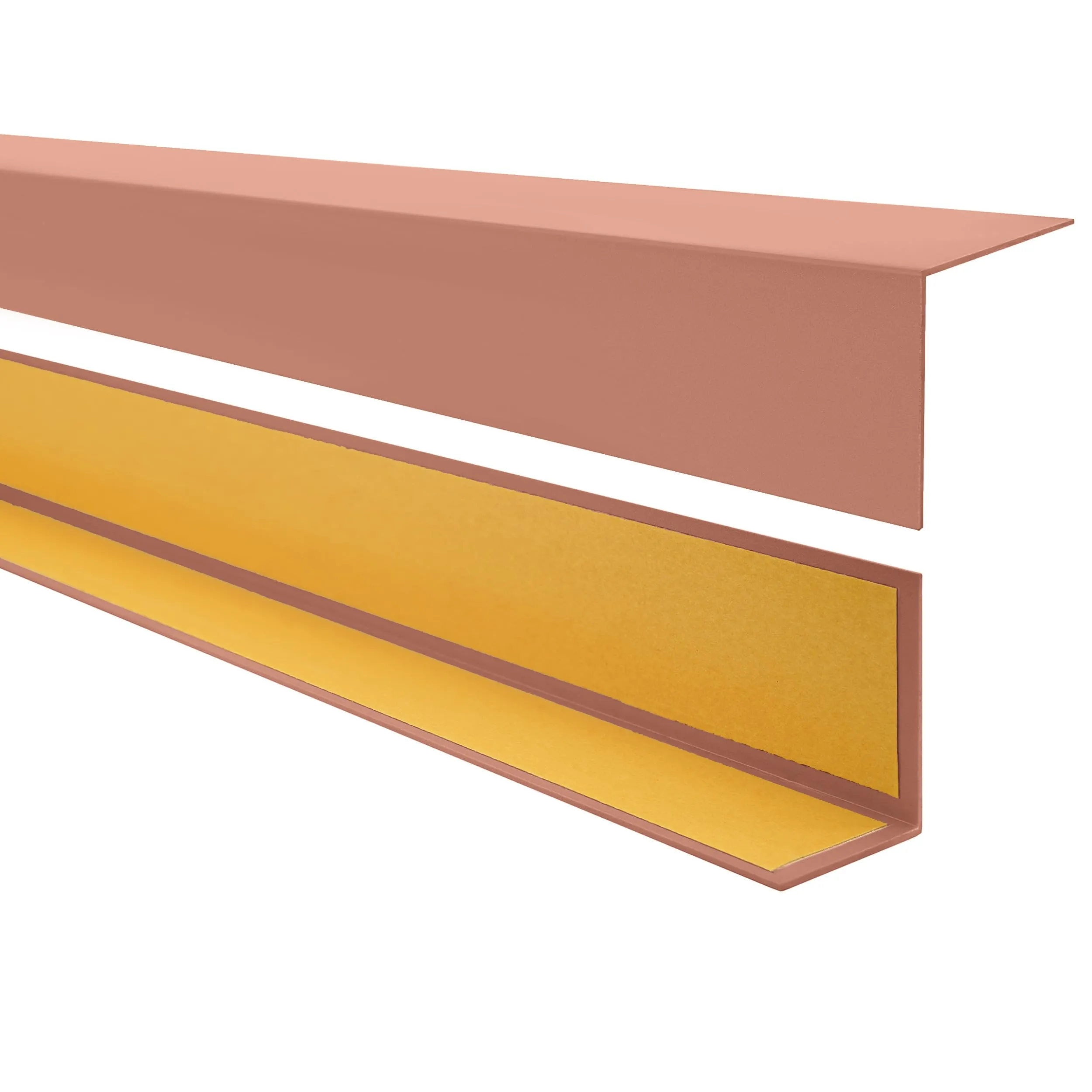 Quest Profilo Angolare PVC 15x15 mm Autoadesivo - Hellbraun, 200 cm - immagine 1
