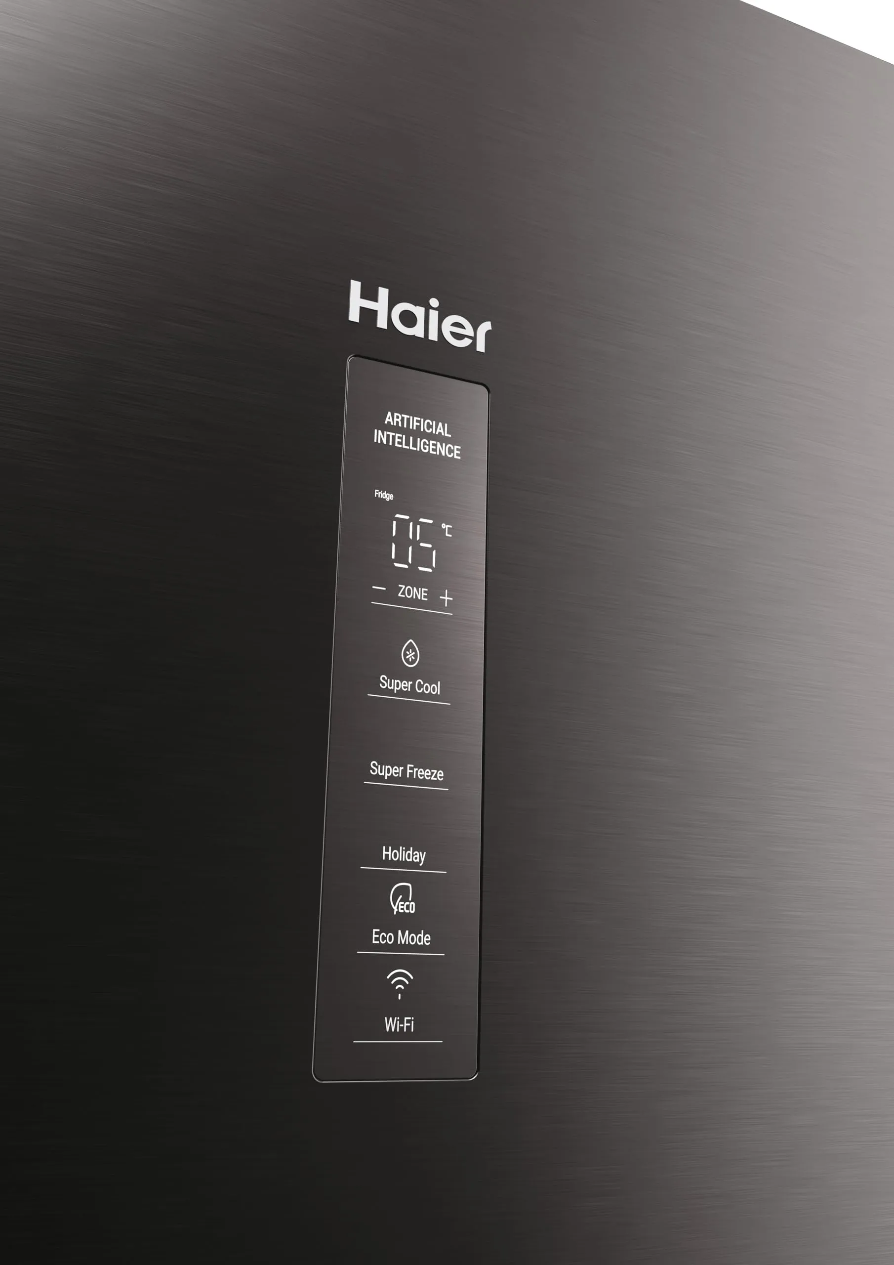 Haier 2D 60 Serie 3 PRO Frigorifero Combinato 406L (289L Frigo + 117L Freezer), Total No Frost, Wi-Fi hOn App, Air Surround, My Zone Pro, Classe D, Dark Inox, 205x59,5x66,7 cm (AxLxP), HDPW3620DNPD - immagine 4