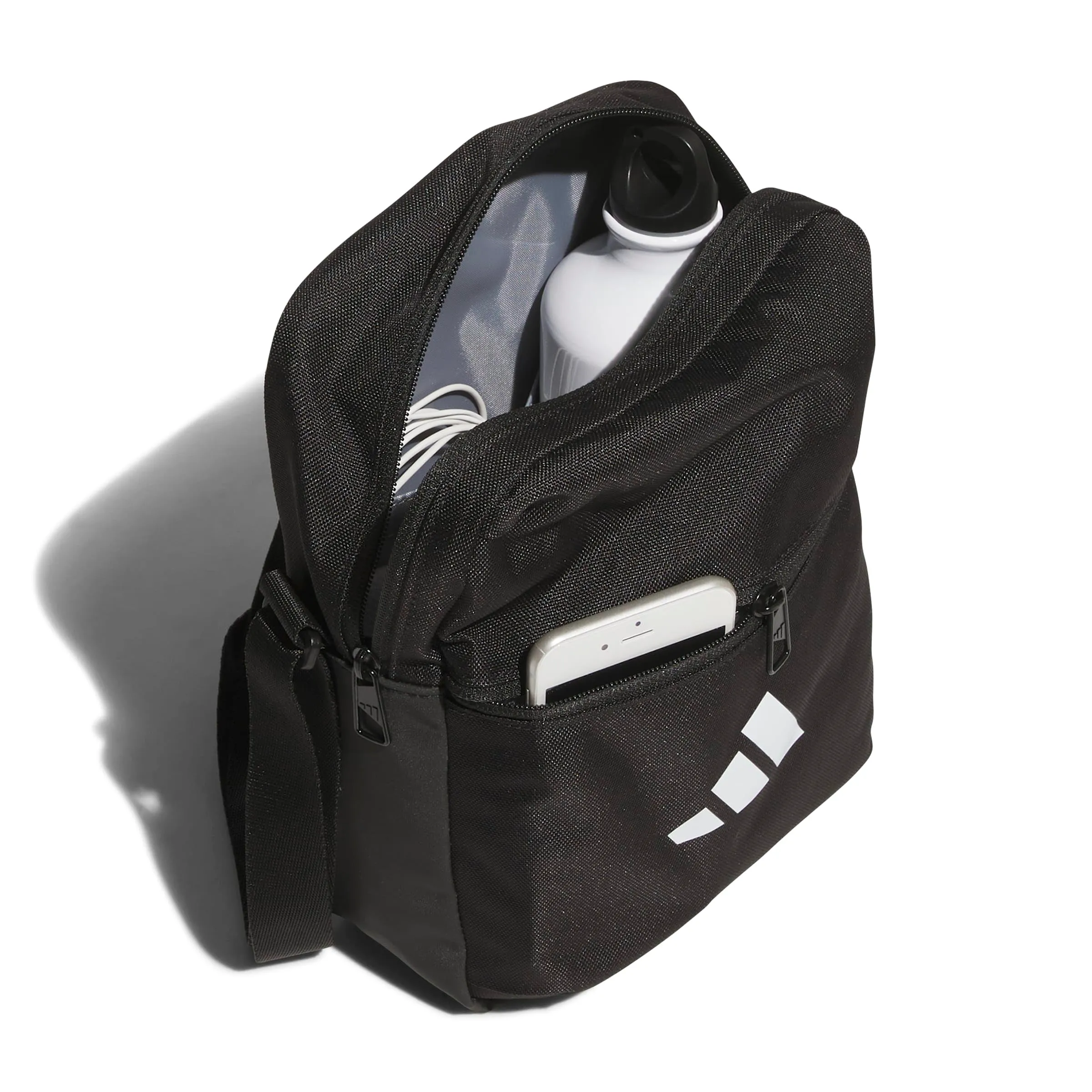 adidas Unisex - Adulto Essentials Organizer Waist Pack, Black/White, One size - immagine 7