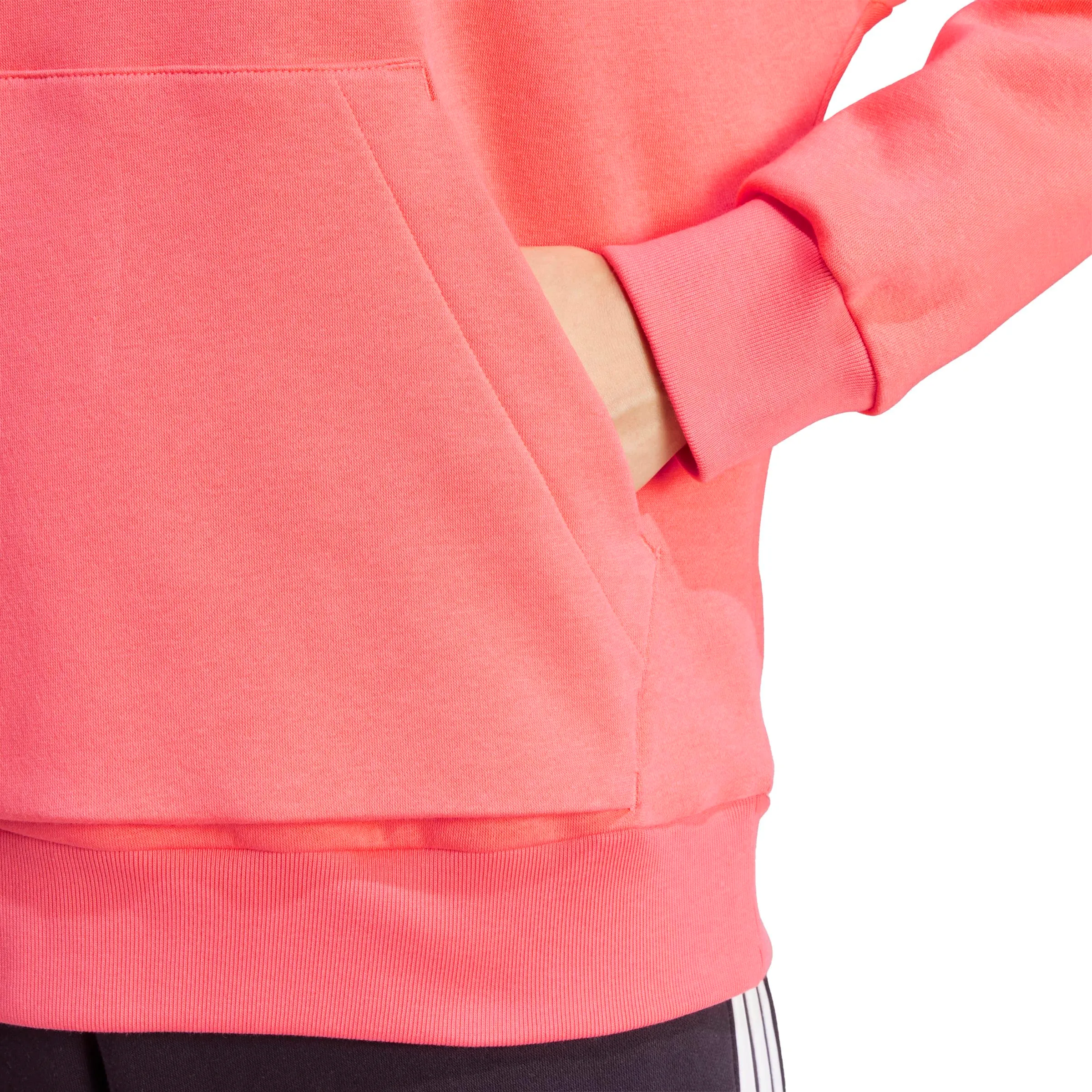 Adidas Donna Essentials Small Logo Feel Cozy Hoodie, Semi Turbo/White, XS - immagine 6