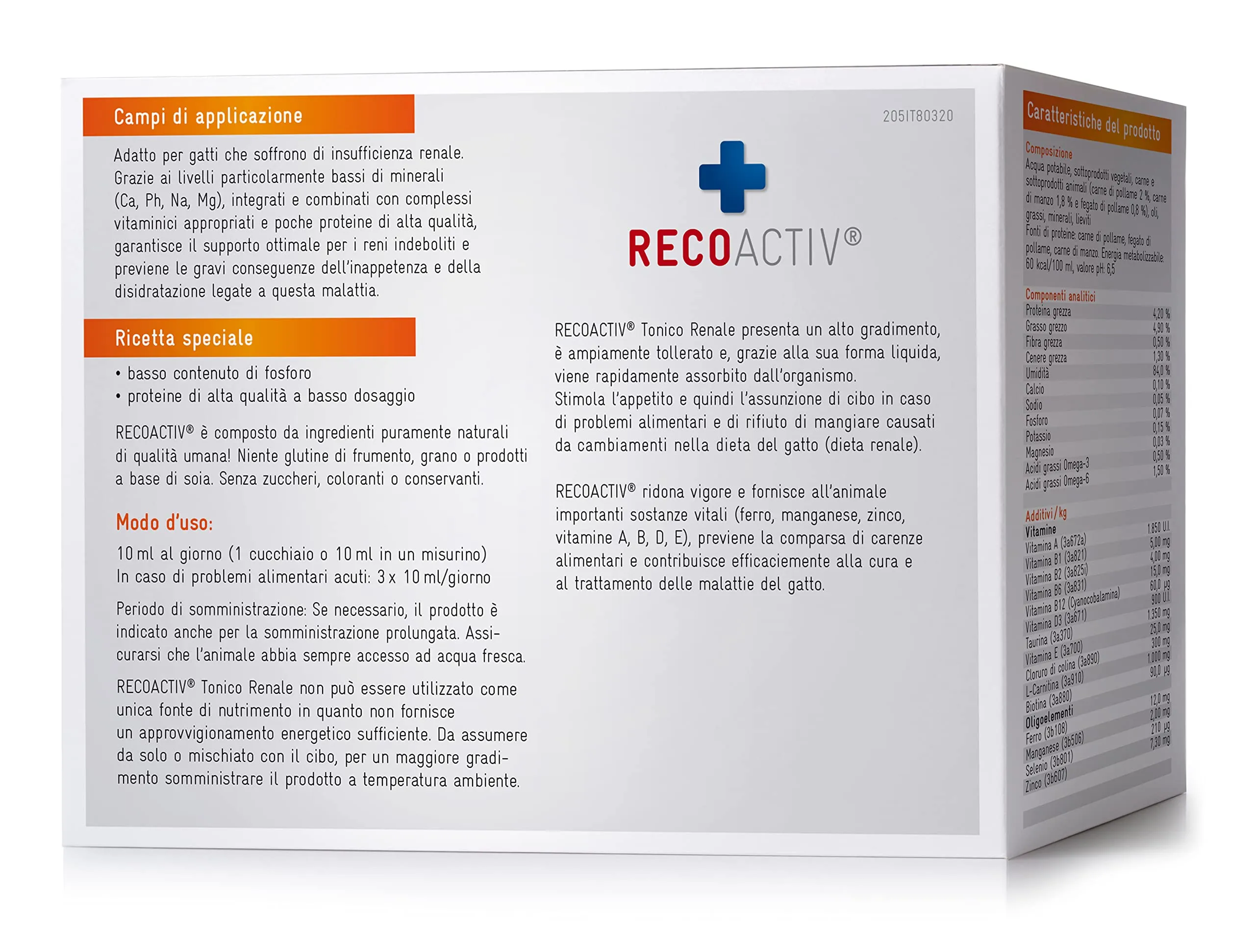 RECOACTIV Tonico Renale per gatti, 3 x 90 ml, integratore alimentare per supportare la convalescenza in caso di primi sintomi di compromissione della funzionalità renale nei gatti o come profilassi. - immagine 2