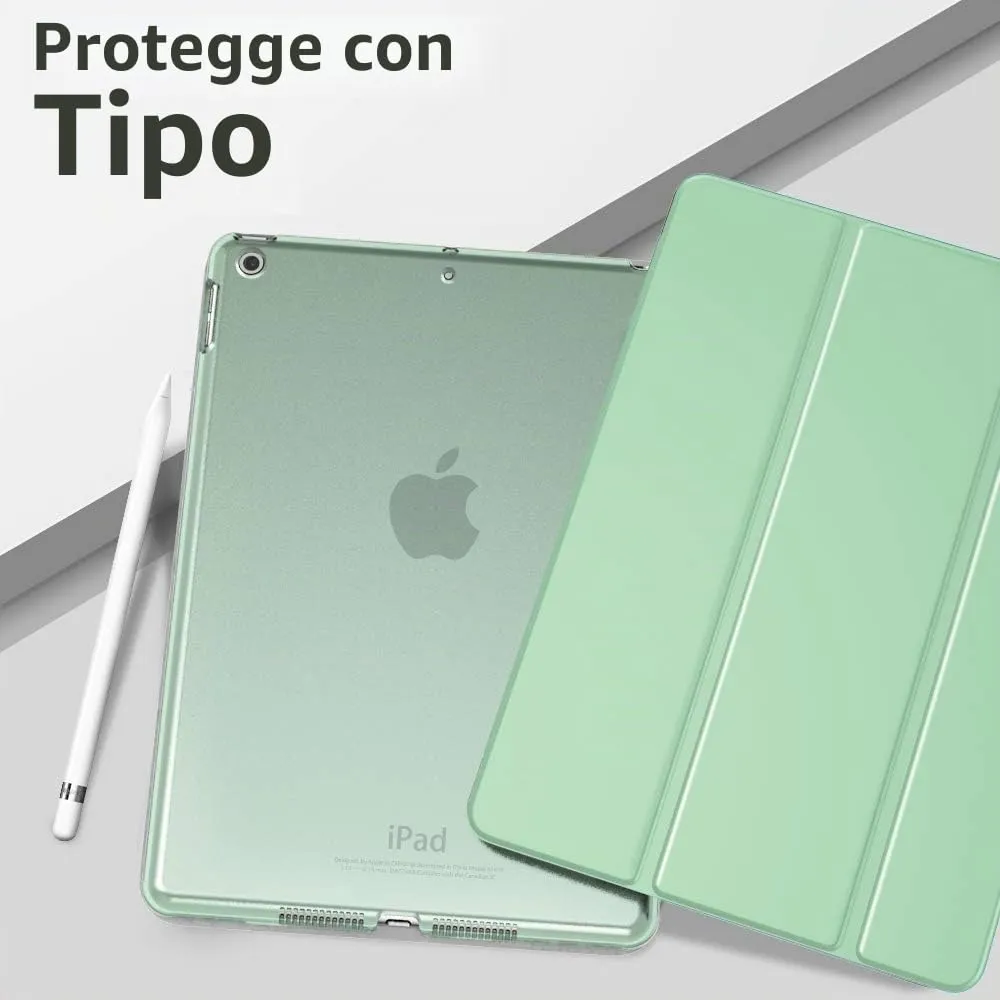 MoKo Cover Custodia Per iPad 9a/8a/7a Gen. 2021/2020/2019, Verde - immagine 8