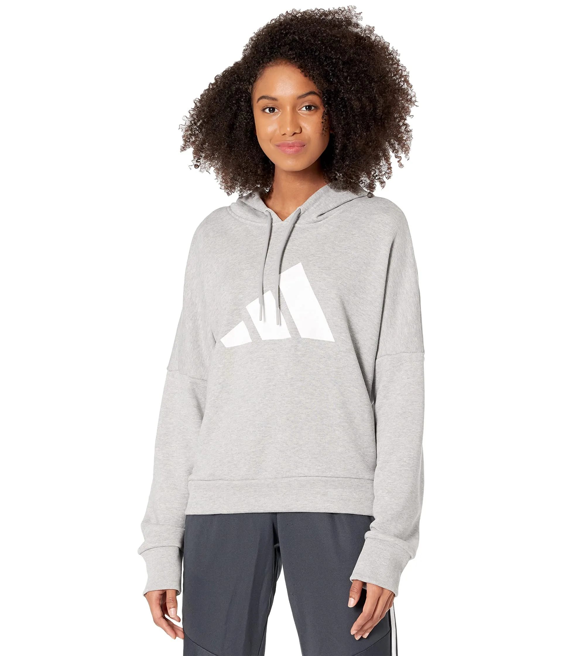 adidas 3-Bar Hoodie Medium Grey Heather SM - immagine 1