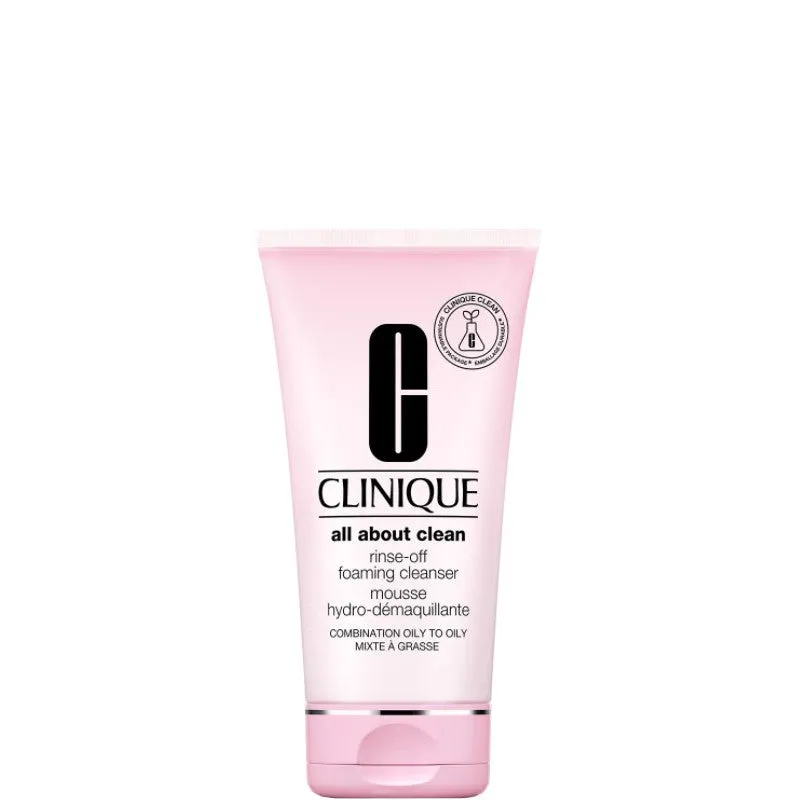 Clinique All About Clean Rinse-Off Foaming Cleanser Mousse Pelle da Mista a Grassa - 150 ML - immagine 1