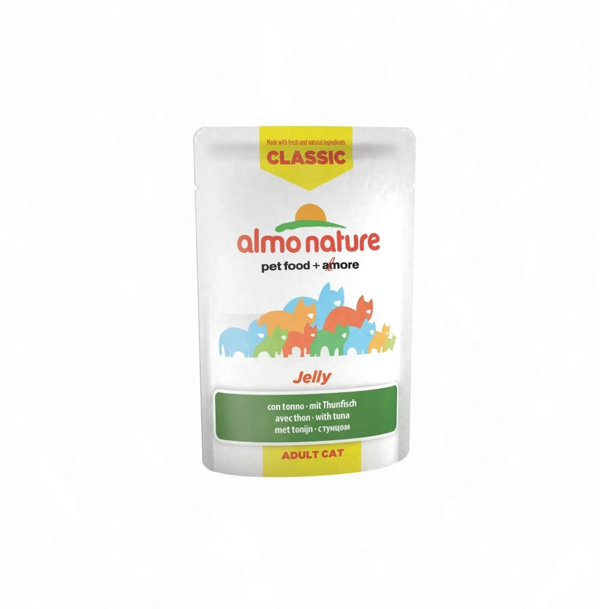 Almo Nature HFC Jelly - Alimento Umido per Gatti Adulti - Tonno con Sogliola - Human-Grade, Gluten-Free - 55g (Confezione da 24) - immagine 5