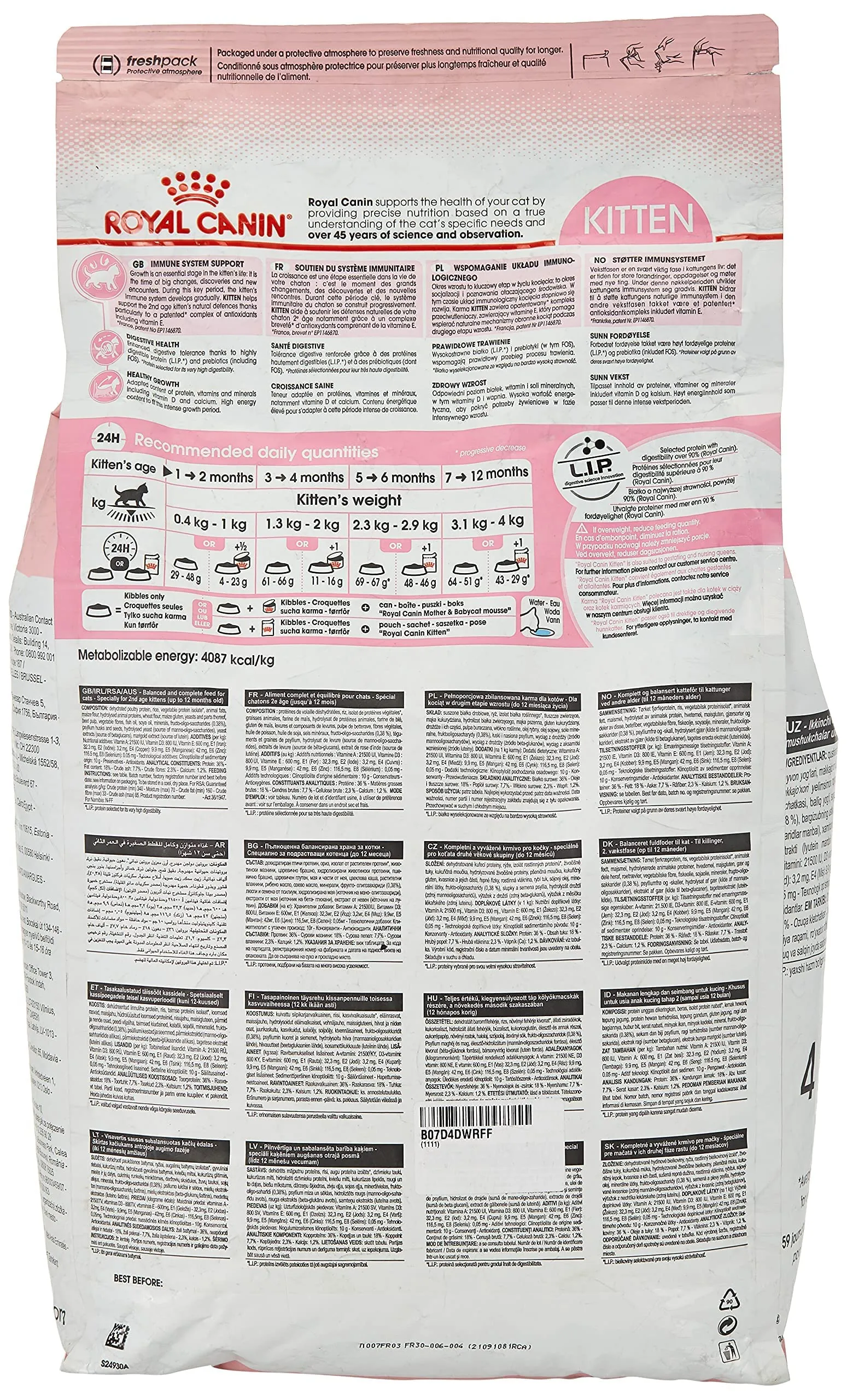 Royal Canin KITTEN - cibo secco per gattini - 4 kg - immagine 2