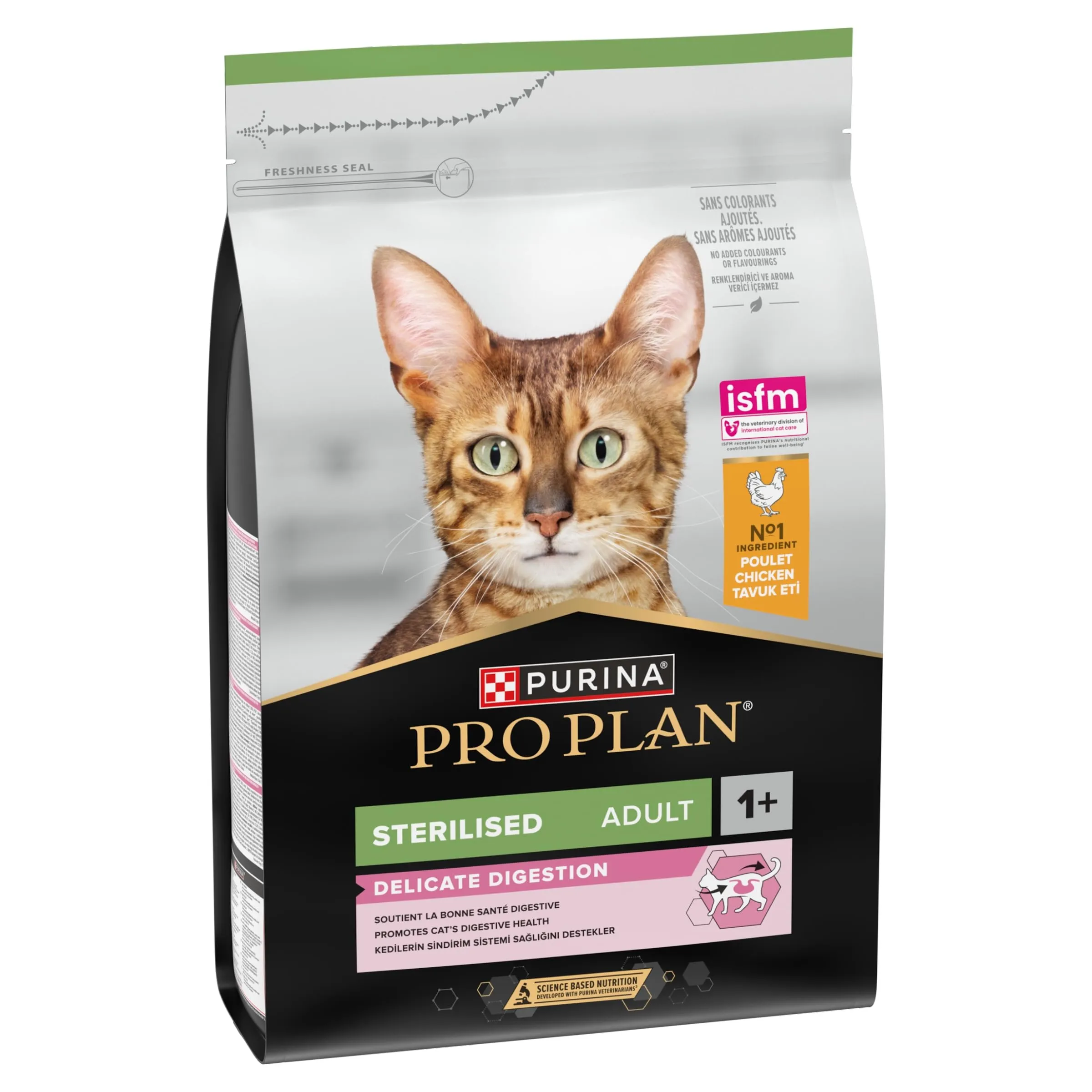 Purina Pro Plan Sterilised Delicate Digestion Crocchette Gatti Adulti Ricco in Pollo 3kg - immagine 2