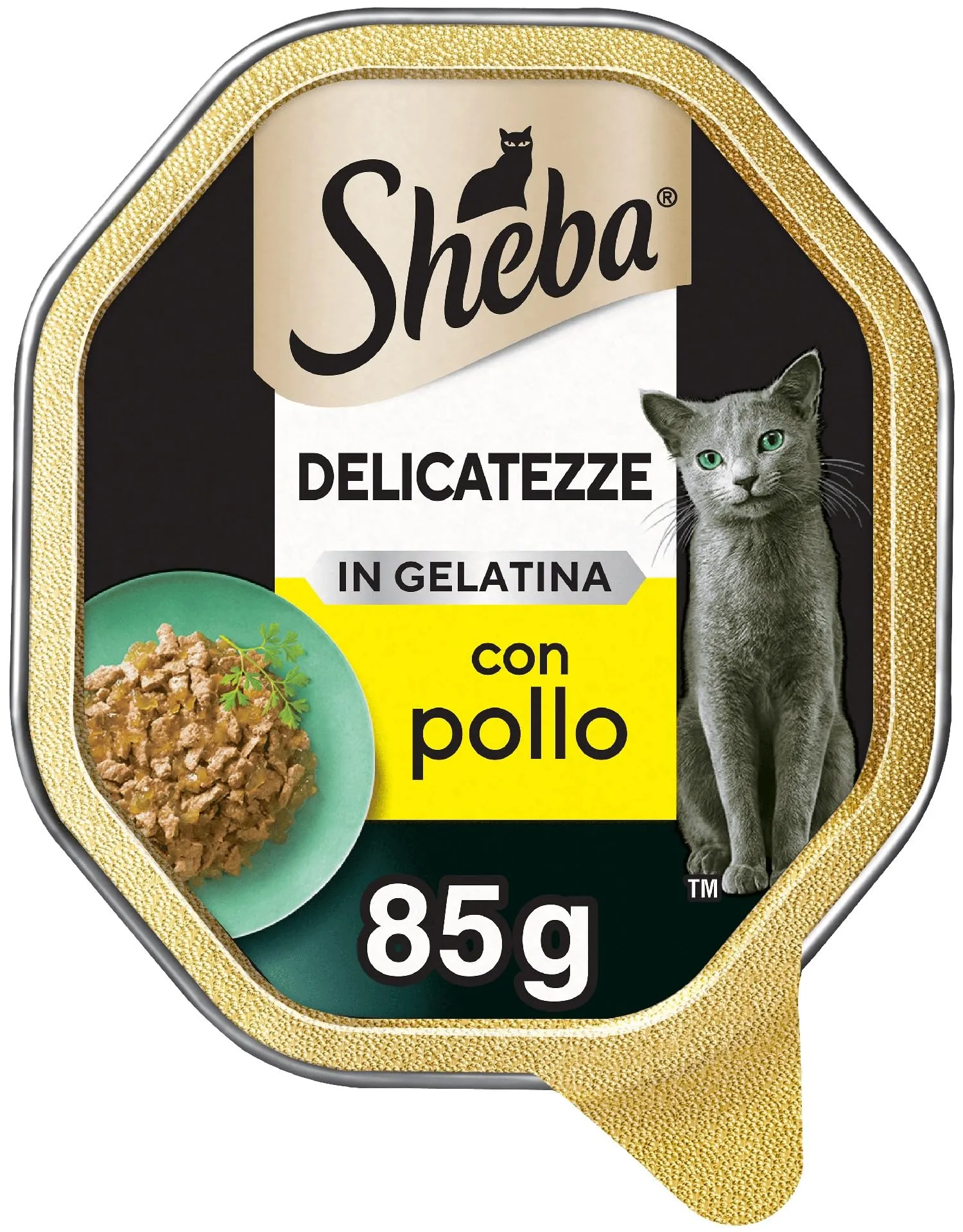 Sheba Delicatezze in Gelatina Trancetti, Cibo per Gatto con Pollo 85 g - 22 Vaschette - immagine 1