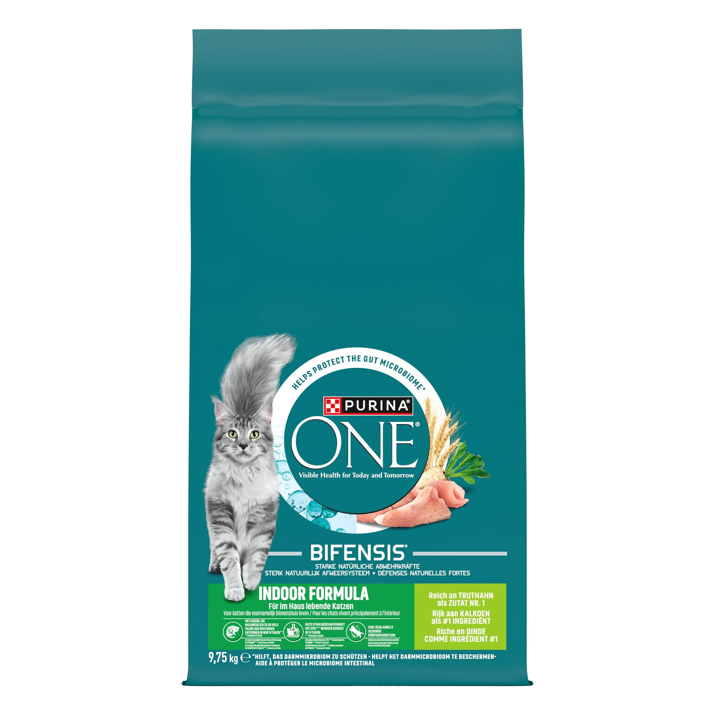 Purina One Bifensis Indoor Crocchette Gatti Adulti, 1 Sacco da 9,75 kg - immagine 2
