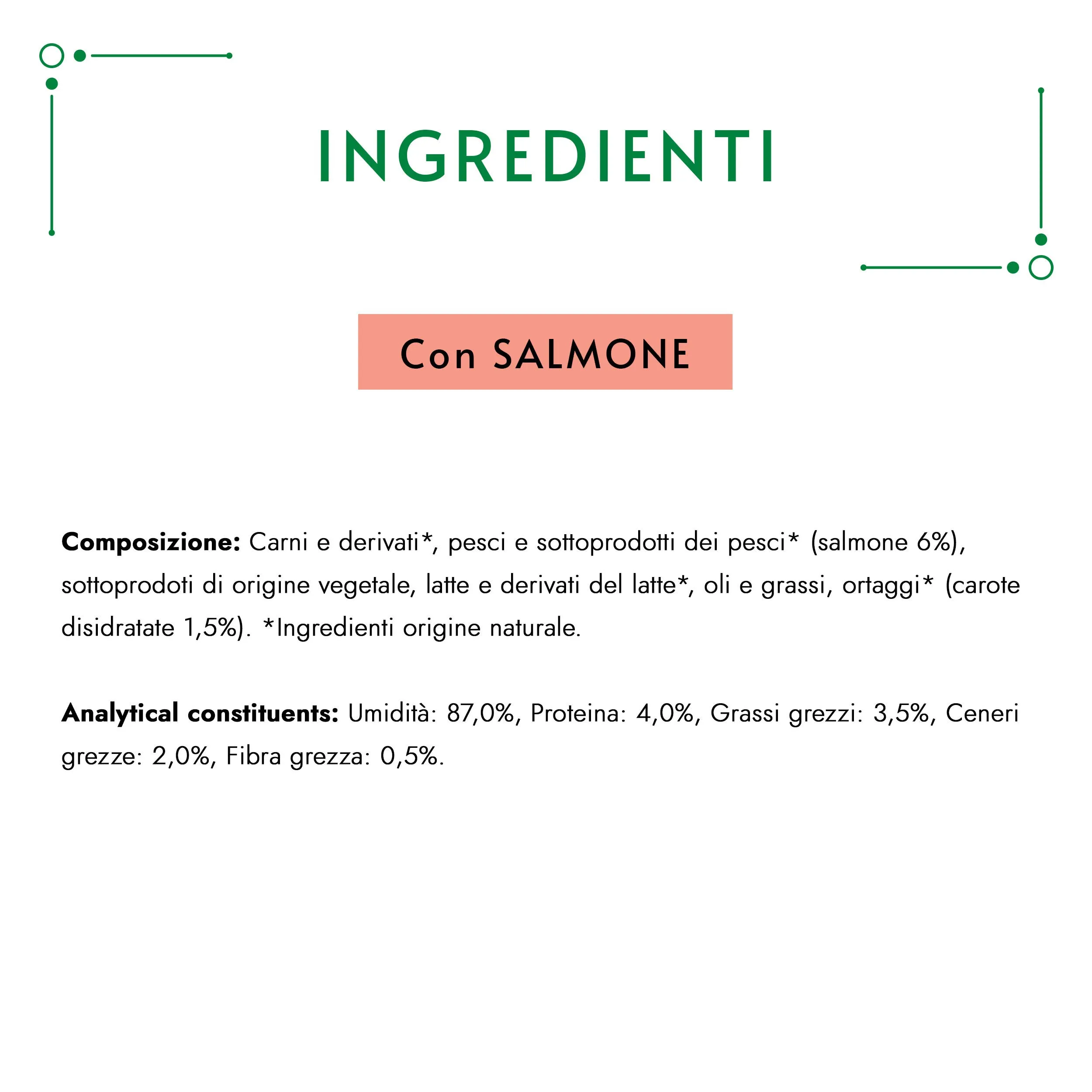 GOURMET Nature's Creations Snack per Gatti Adulti con Salmone e Carota 55 Buste da 10g - immagine 5