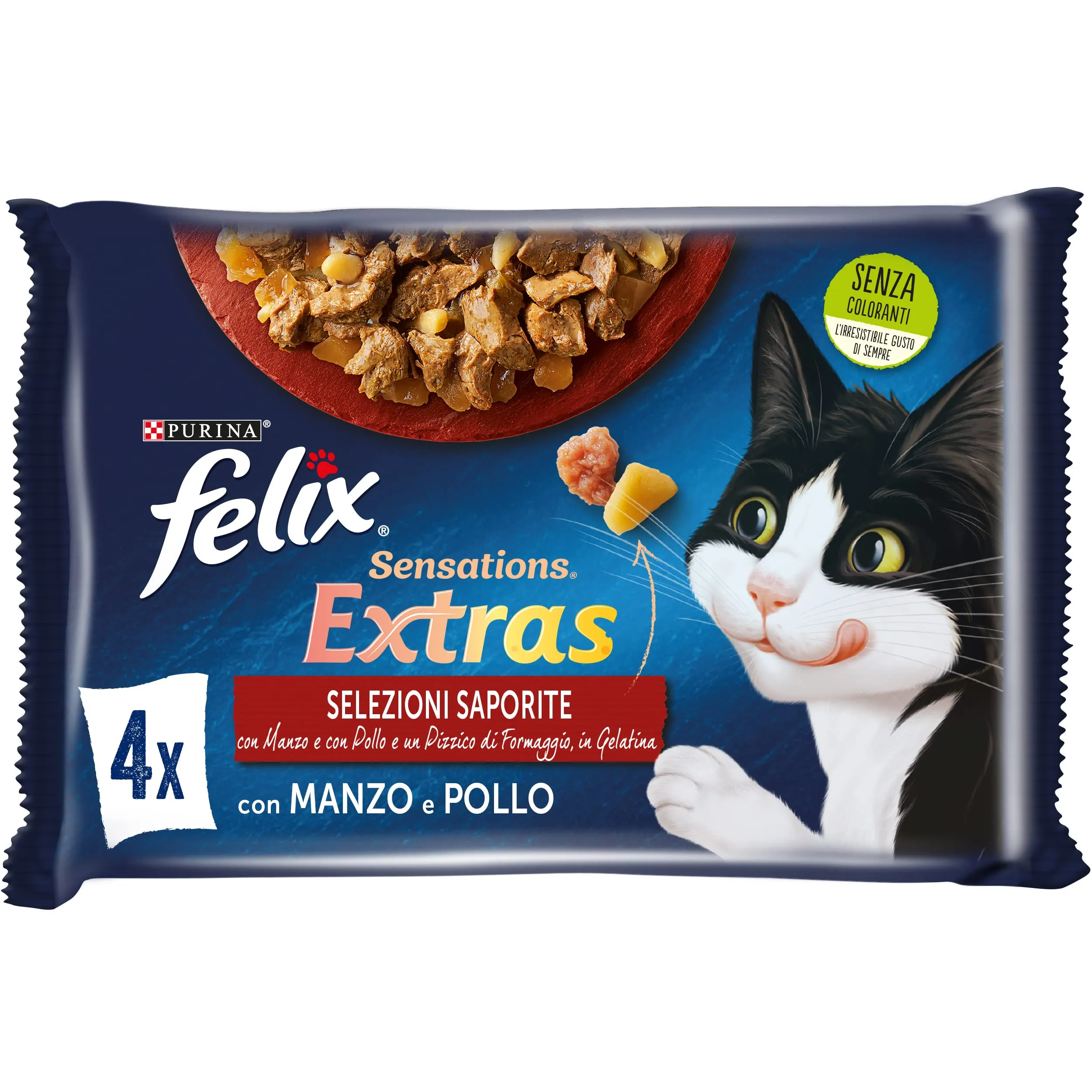 FELIX Sensations Extras, Cibo Umido per Gatti, 48 Buste da 85g - immagine 2