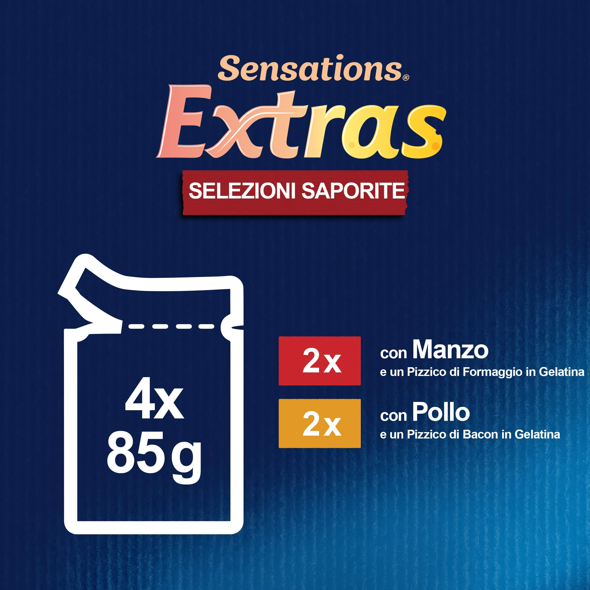 FELIX Sensations Extras, Cibo Umido per Gatti, 48 Buste da 85g - immagine 4