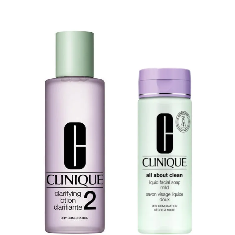 Clinique Clarifying Lotion 2 - Pelle da Arida a Normale + Liquid Facial Soap Mild - 400 ML - immagine 1