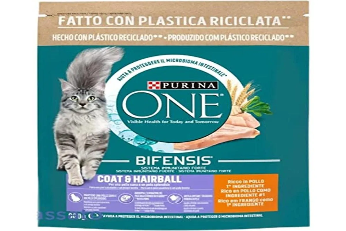 Purina One Bifensis Crocchette Gatti Speciale Pelle e Pelo Pollo e Cereali 800g - immagine 1