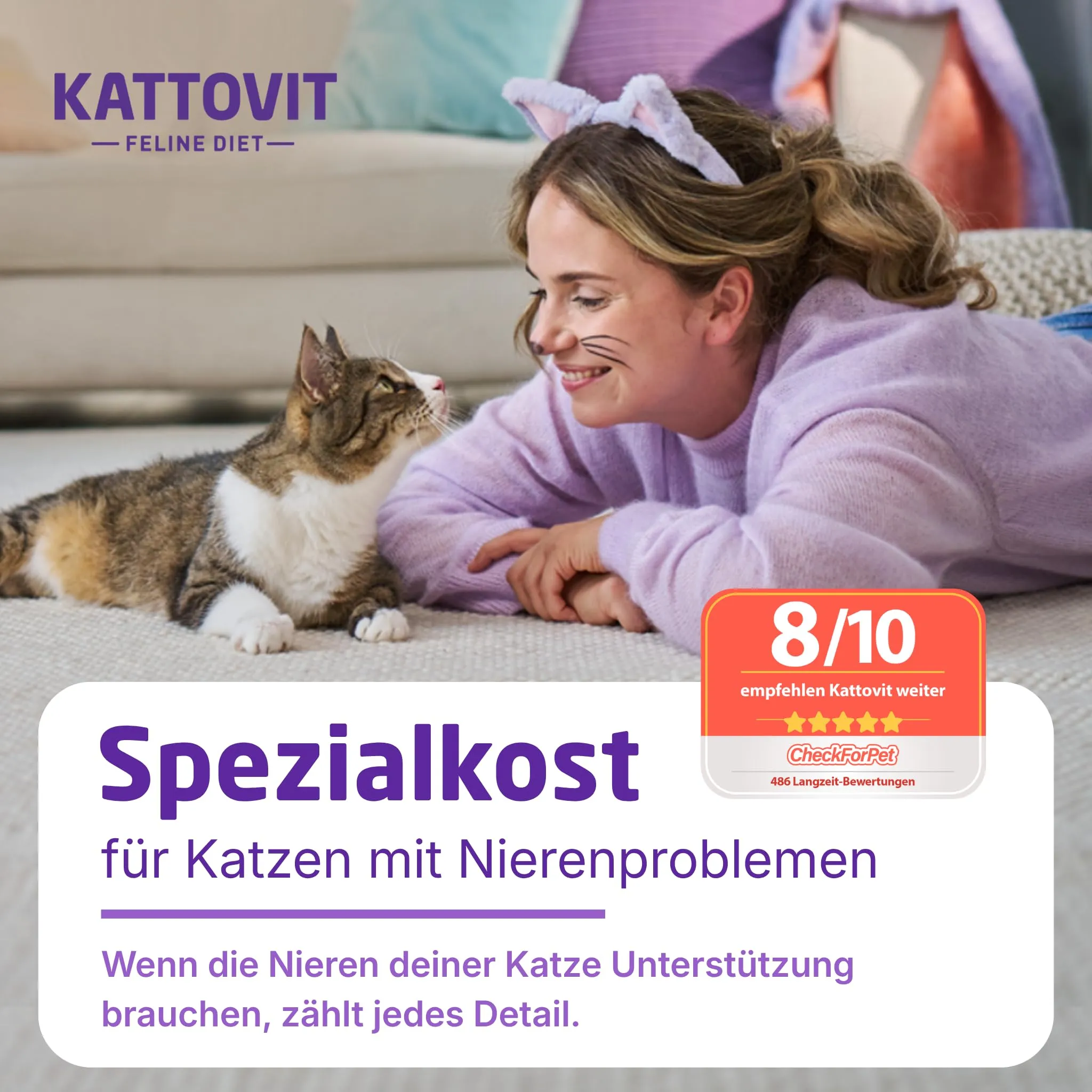 Kattovit Kidney/Renal Multipack | 12 x 85 g | Alimento dietetico completo per gatti con 4 gusti diversi in busta fresca | Per sostenere la funzione renale - immagine 2