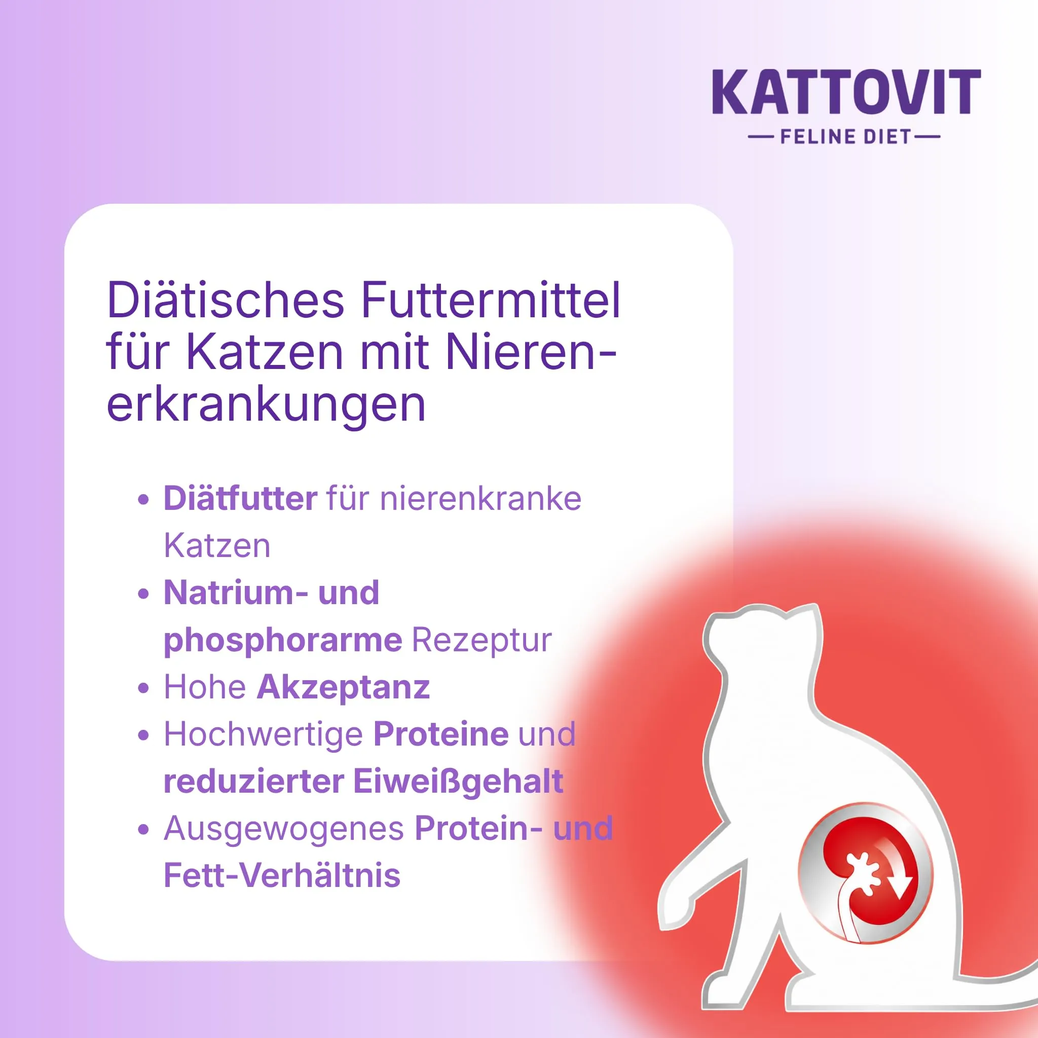 Kattovit Kidney/Renal Multipack | 12 x 85 g | Alimento dietetico completo per gatti con 4 gusti diversi in busta fresca | Per sostenere la funzione renale - immagine 3