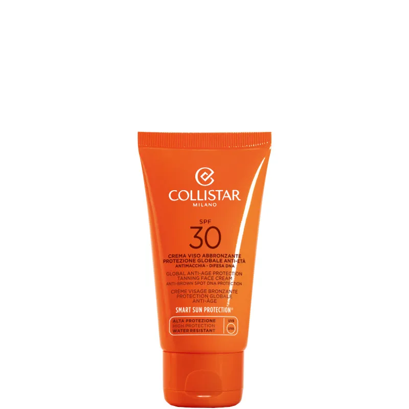 Collistar Crema Viso Abbronzante Protezione Globale Anti-Età SPF 30 50 ML - 50 ML - immagine 1