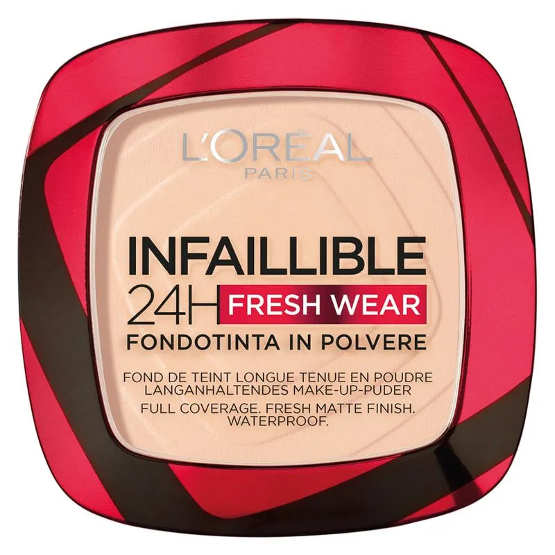 L'Oreal Infaillible 24H Fresh Wear - Fondotinta In Polvere 180 Rose Sand - immagine 1