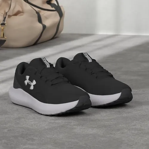 Under Armour Ua Charged Surge 4, Scarpa da corsa Uomo, Black Anthracite White, 45.5 EU - immagine 2