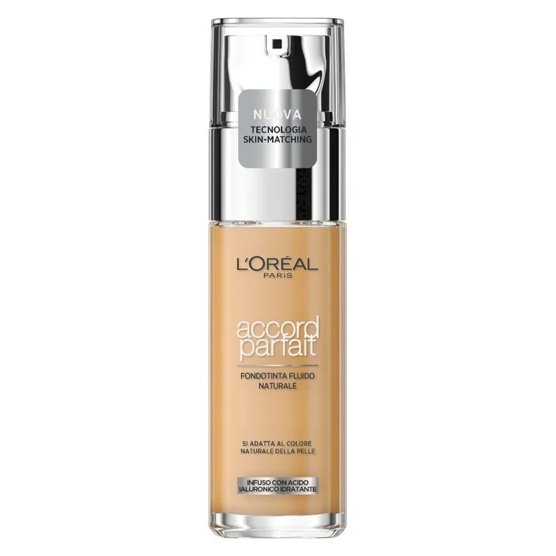 L'Oreal Accord Parfait Fondotinta Fluido Effetto Naturale 5.N Sand - immagine 1