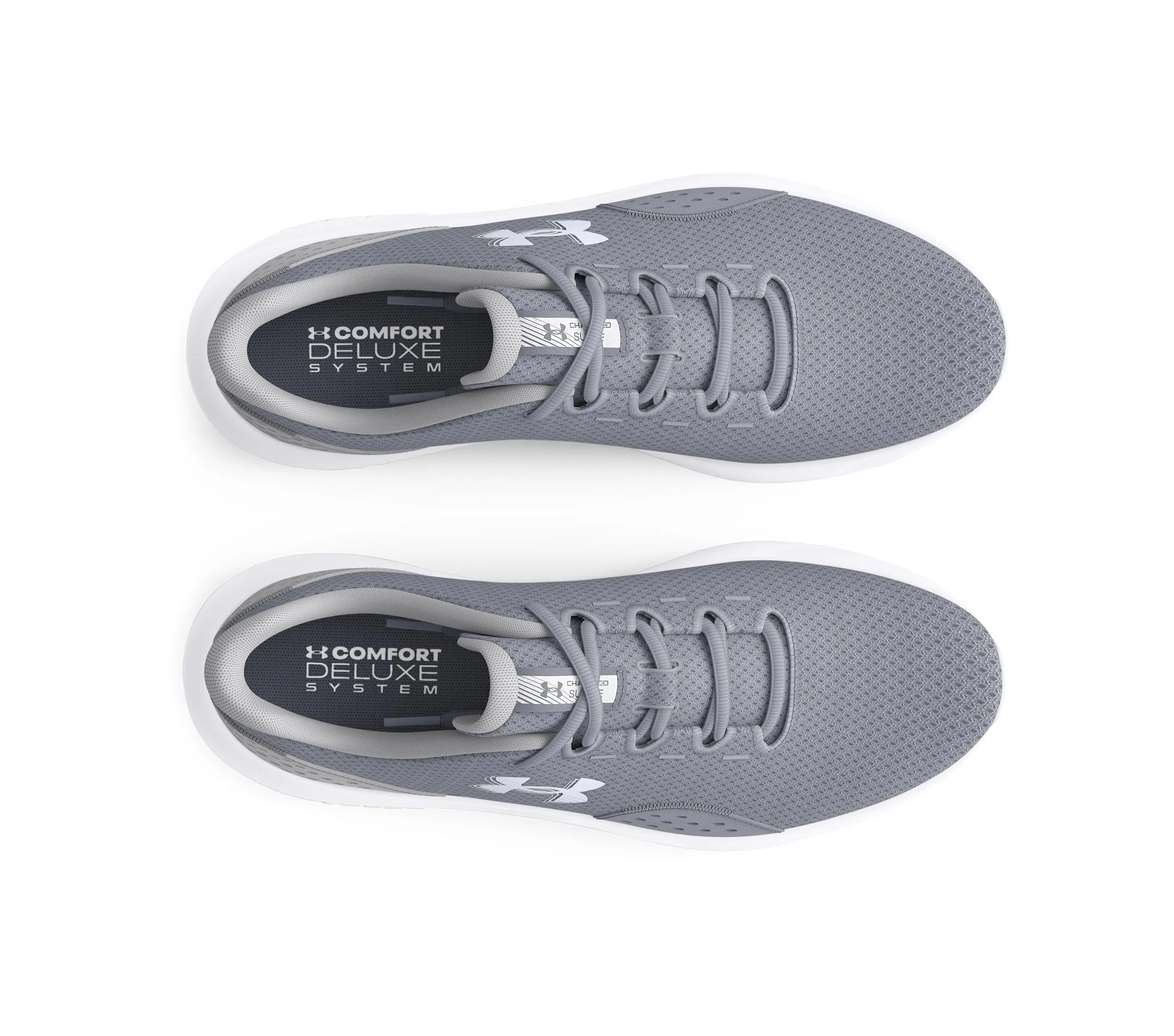Under Armour UA Charged Surge 4 - Scarpe da Corsa da Uomo, Acciaio MOD Grigio Bianco, 40.5 EU - immagine 4