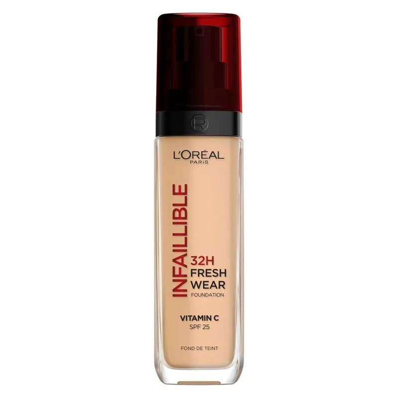 L'Oreal Infaillible 32H Fresh Wear Foundation Vitamin C 220 Neutral Undertone / Sous-T - immagine 1