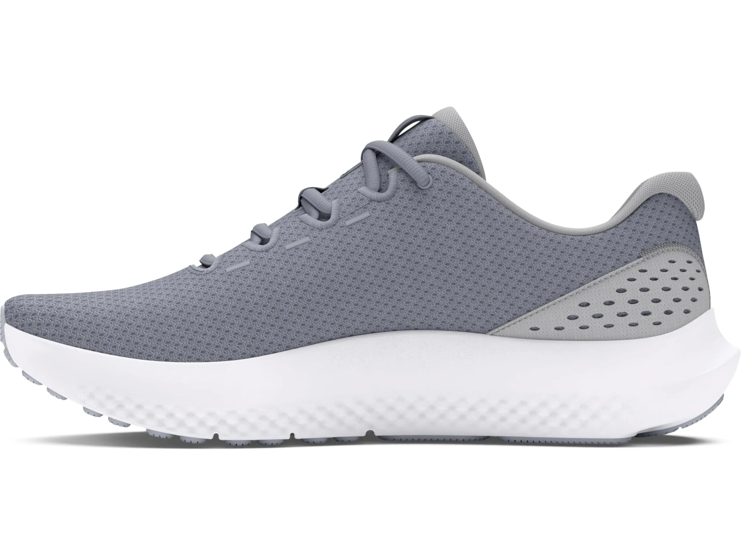 Under Armour Surge 4 Running Shoes Mens Trainers, Steel MOD Gray White, 41 EU - immagine 2