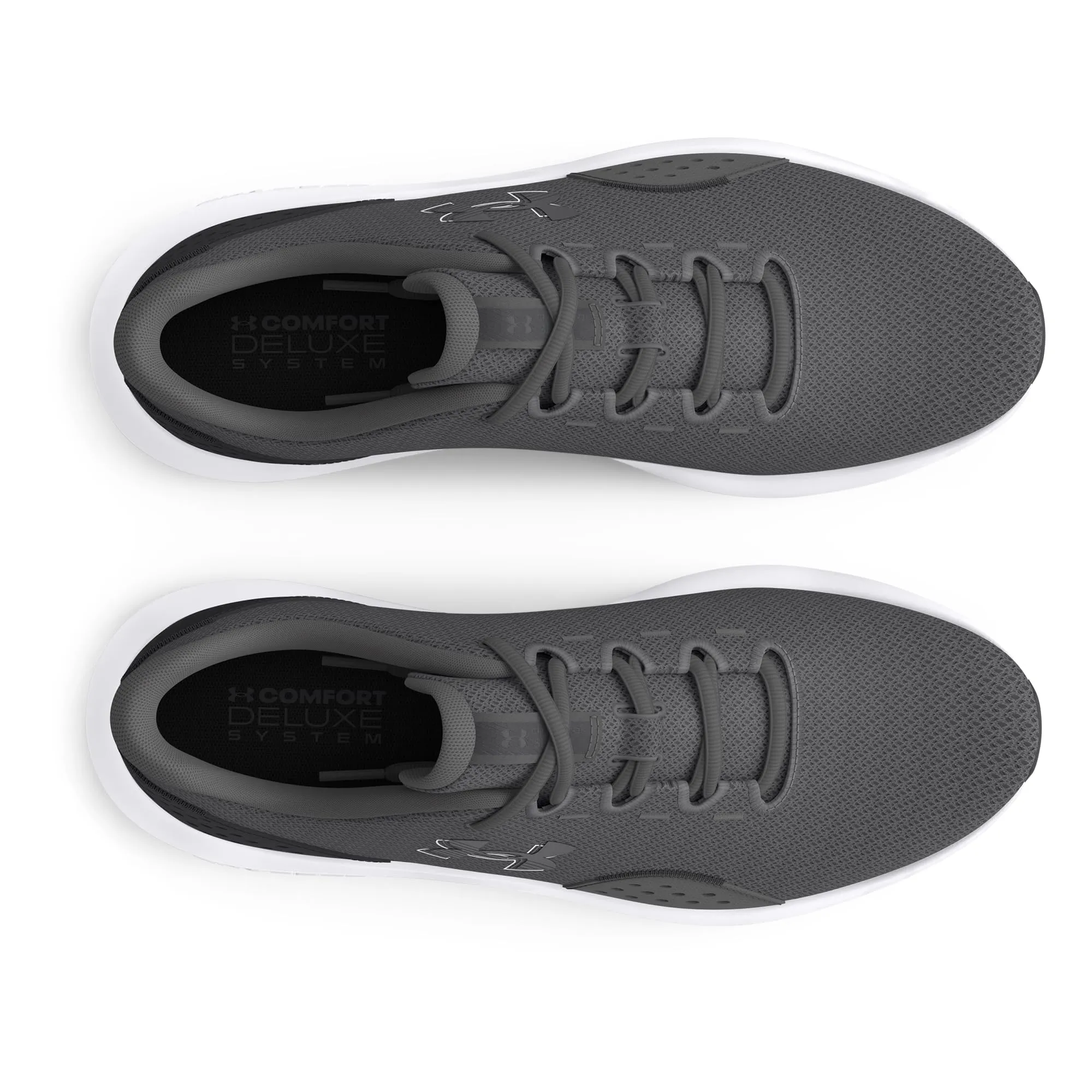 Under Armour Surge 4 Running Shoes Mens Trainers, Steel MOD Gray White, 47 EU - immagine 3