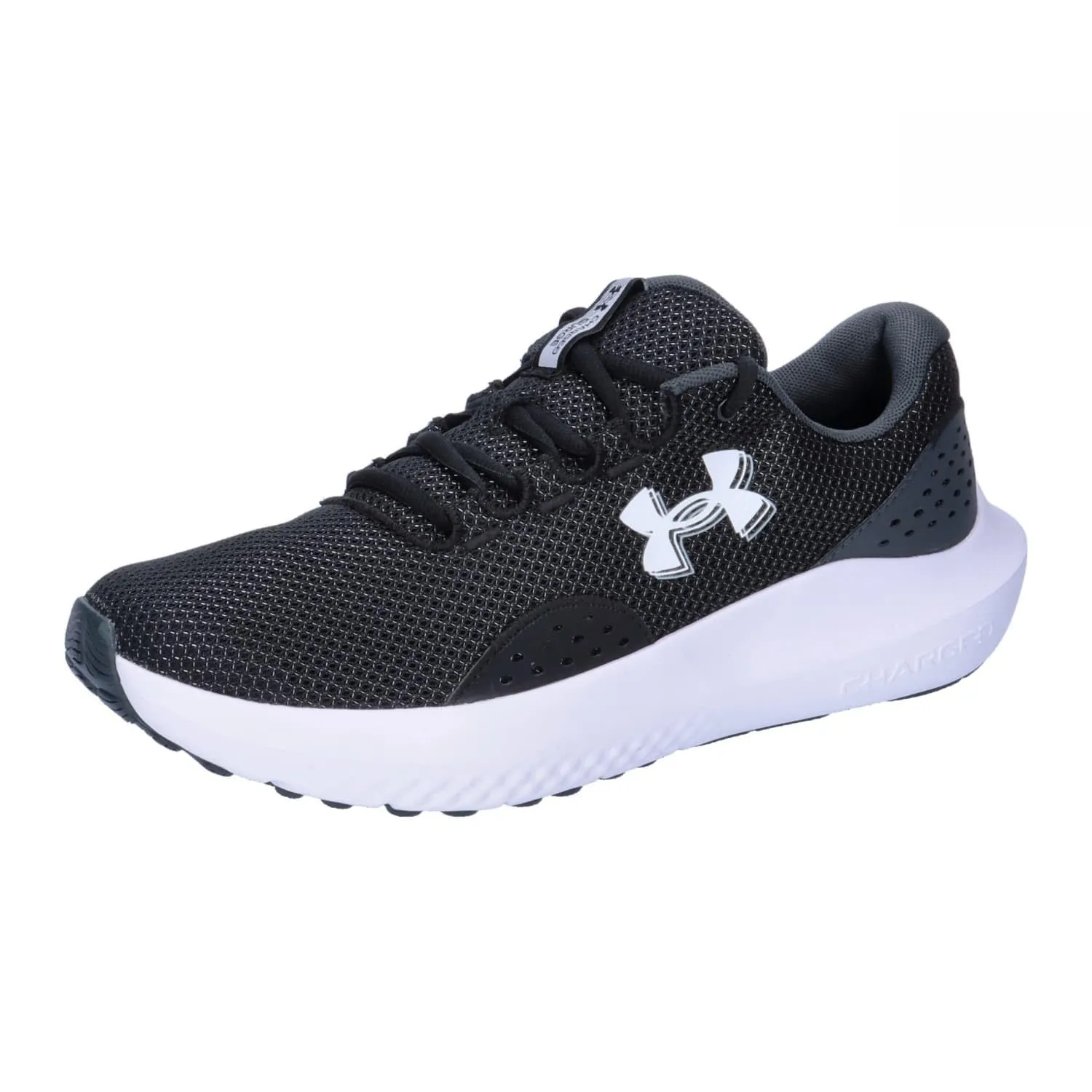 Under Armour Ua Charged Surge 4, Scarpa da corsa Uomo, Black Anthracite White, 41 EU - immagine 1