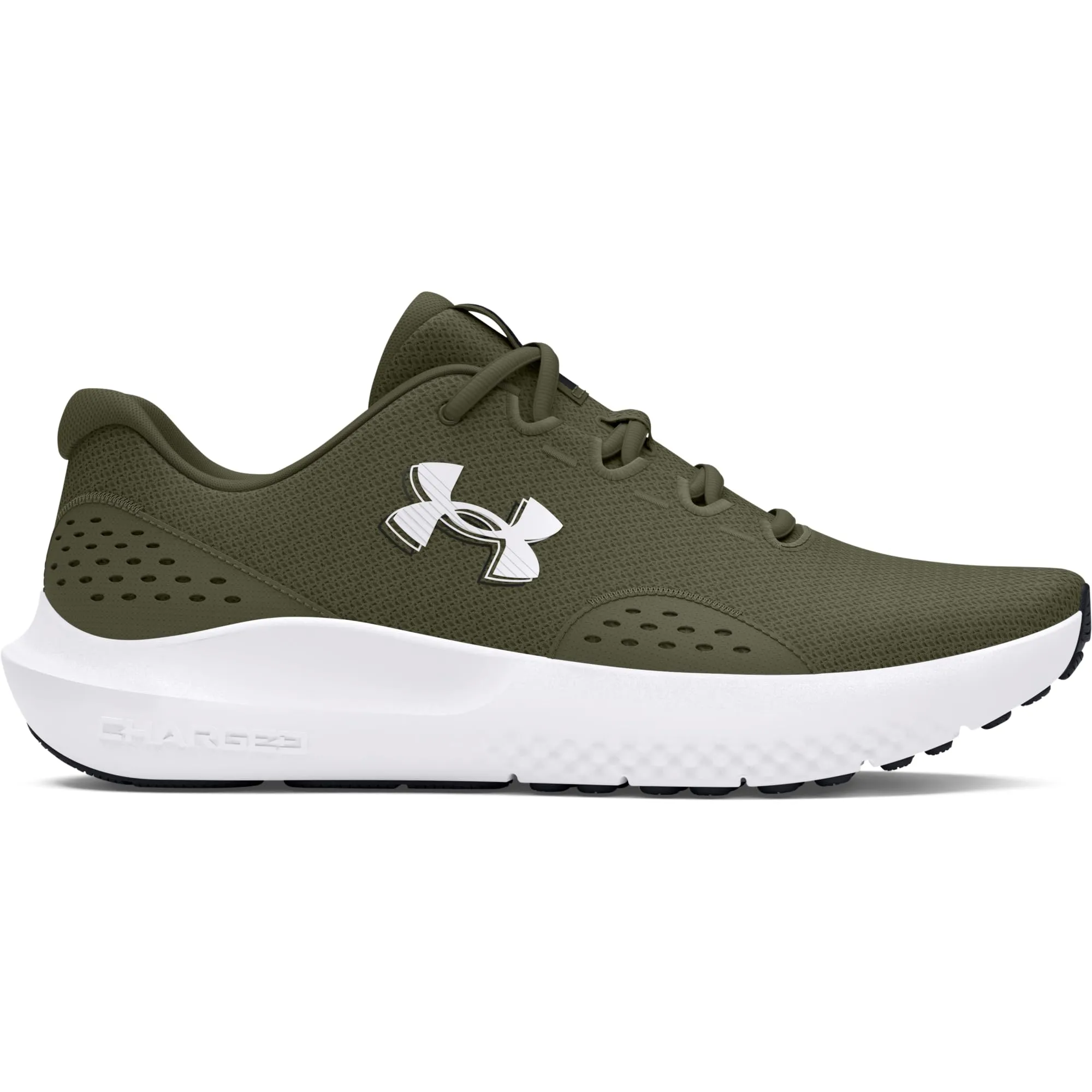 Under Armour UA Charged Surge 4, Scarpa da Corsa Uomo, Marine Od Green Marine Od Green White, 42 EU - immagine 1
