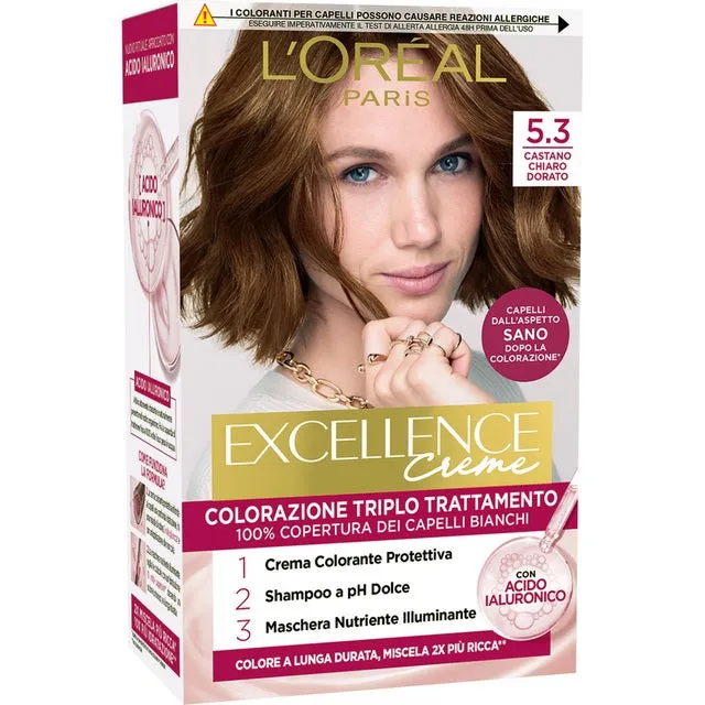 L'Oreal Excellence Creme 5.3 Castano Chiaro Dorato - immagine 1