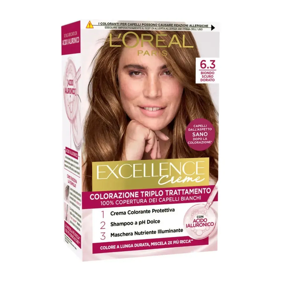 L'Oreal Excellence Creme 6.30 Biondo Scuro Dorato - immagine 1