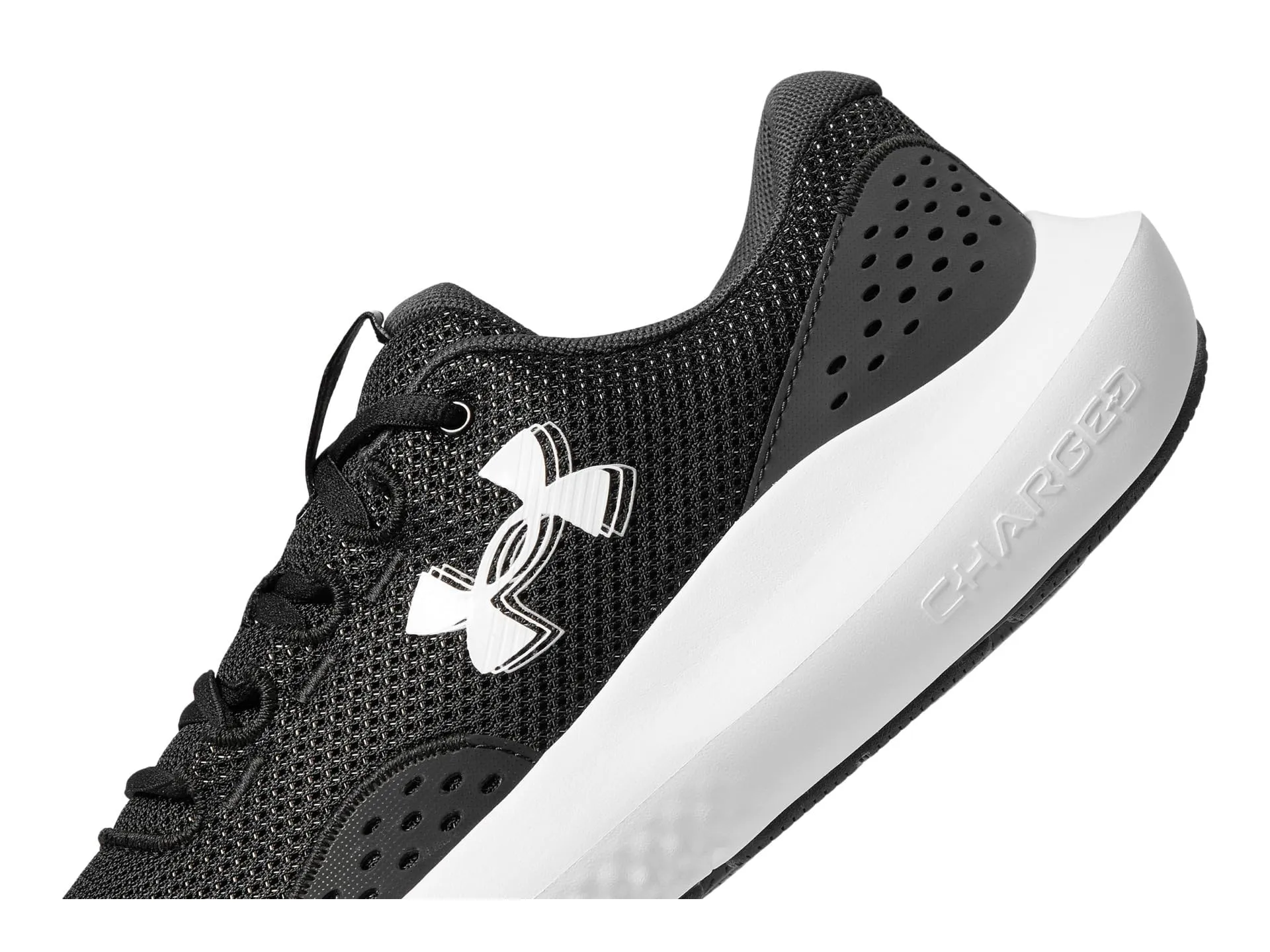Under Armour Sneaker Charged Surge 4 da Uomo, (002) Nero/Antracite/Bianco, 9 X-Wide - immagine 6