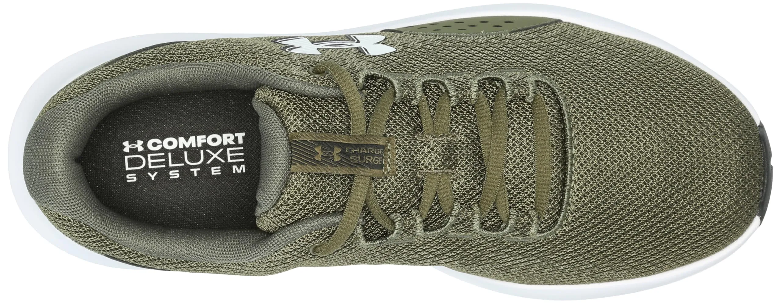 Under Armour Charged Rogue 4 - Scarpe da Corsa da Uomo, 300 Marine Od Verde Marine Od Verde Bianco, 9 UK X-Wide - immagine 5