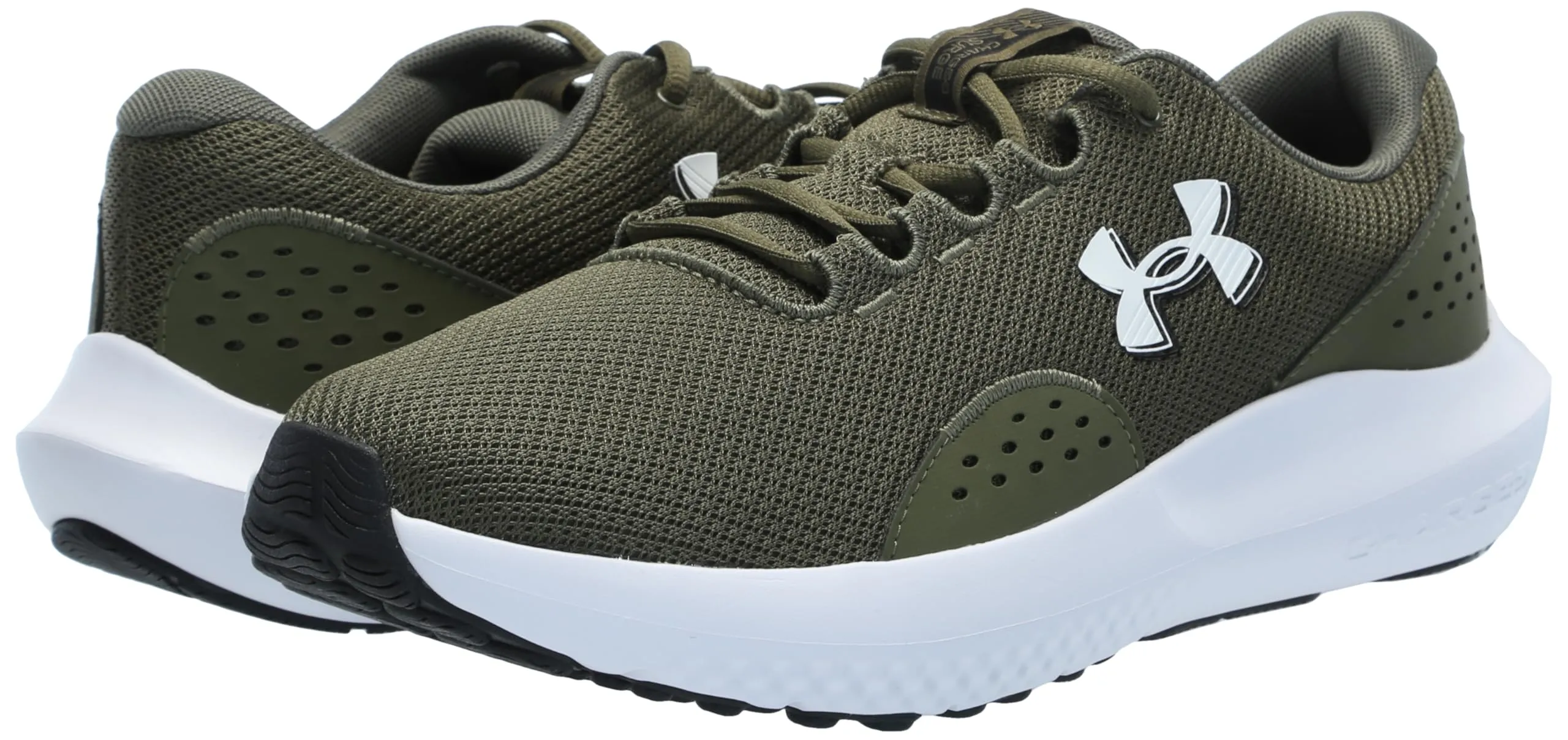 Under Armour Charged Rogue 4 - Scarpe da Corsa da Uomo, 300 Marine Od Verde Marine Od Verde Bianco, 9 UK X-Wide - immagine 7