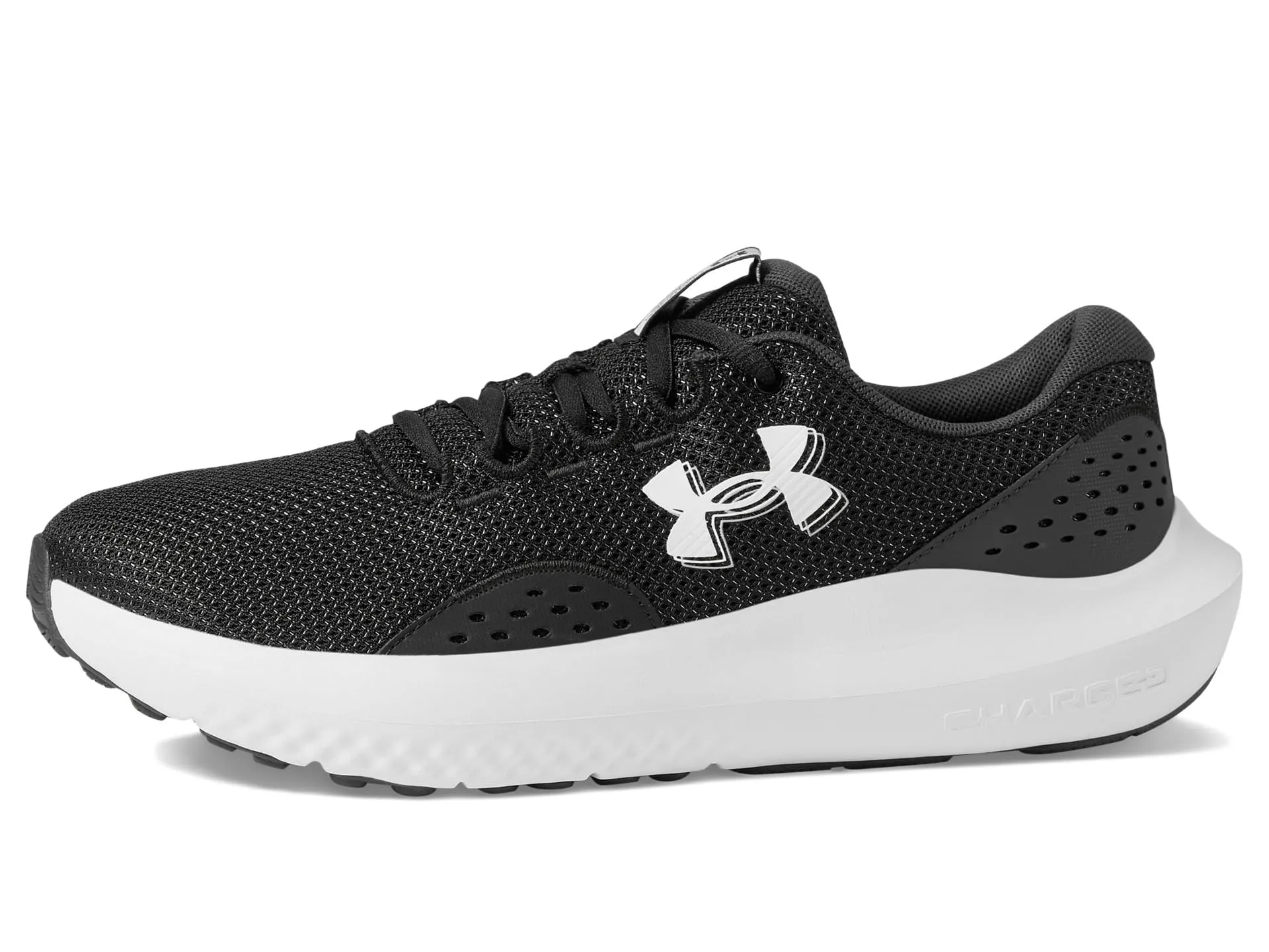 Under Armour Charged Rogue 4 - Scarpe da Corsa da Uomo, 002 Nero Antracite Bianco, 6 UK X-Wide - immagine 5