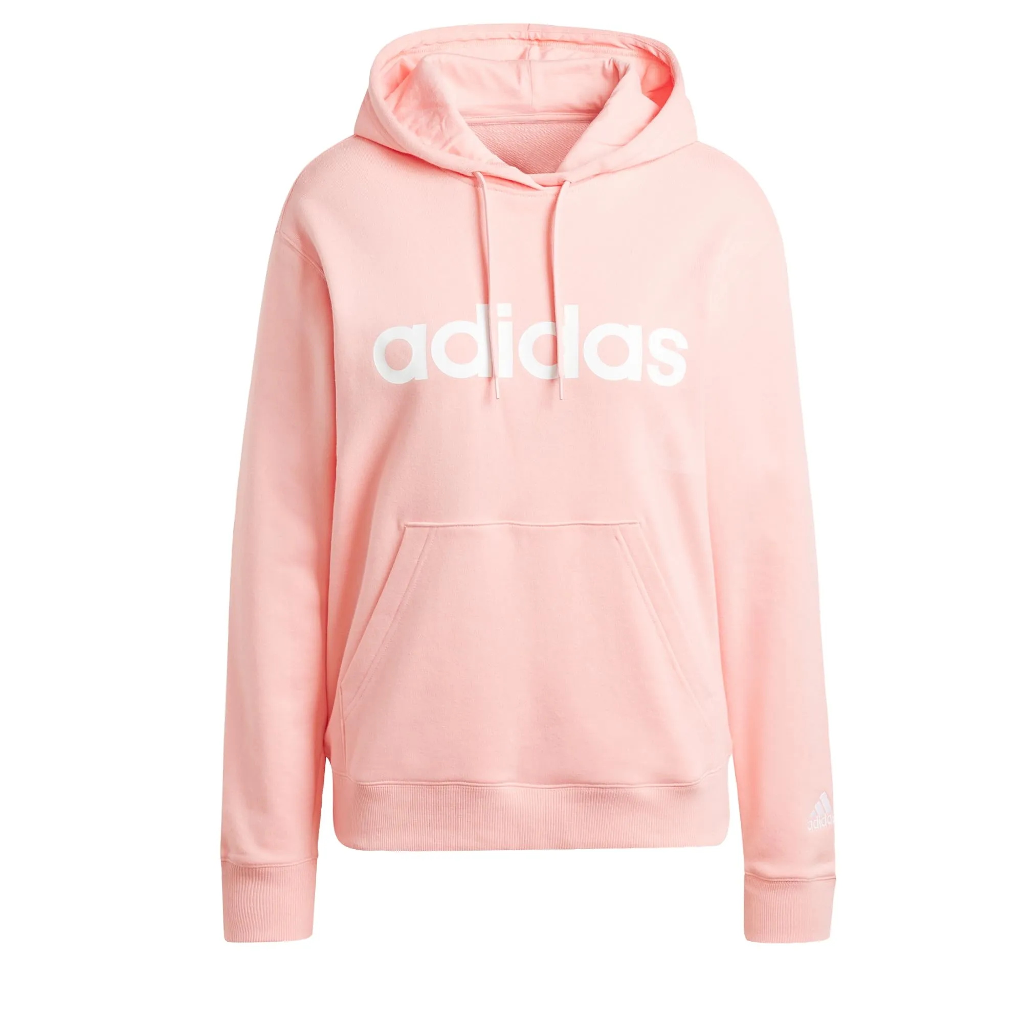 Adidas Donna Essentials Linear Hoodie, Semi Pink Spark, S - immagine 1