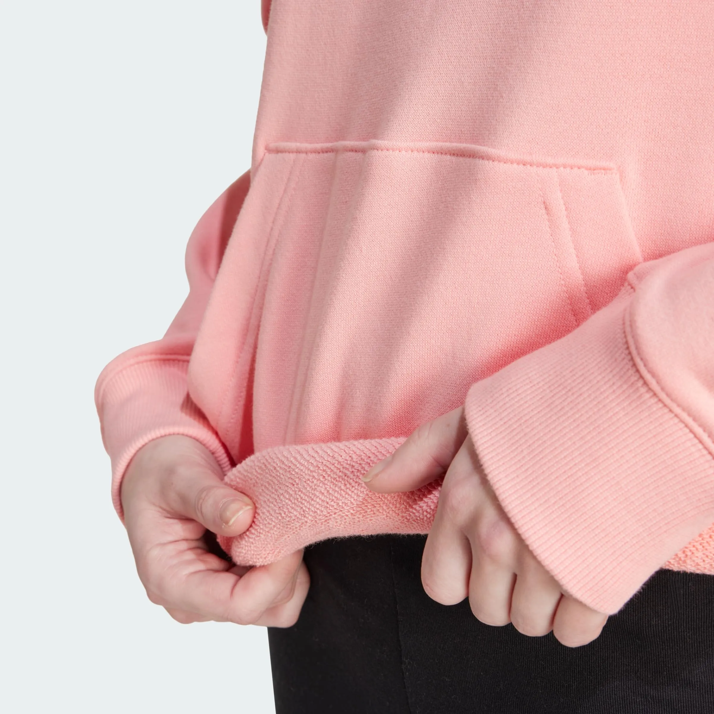 Adidas Donna Essentials Linear Hoodie, Semi Pink Spark, S - immagine 4