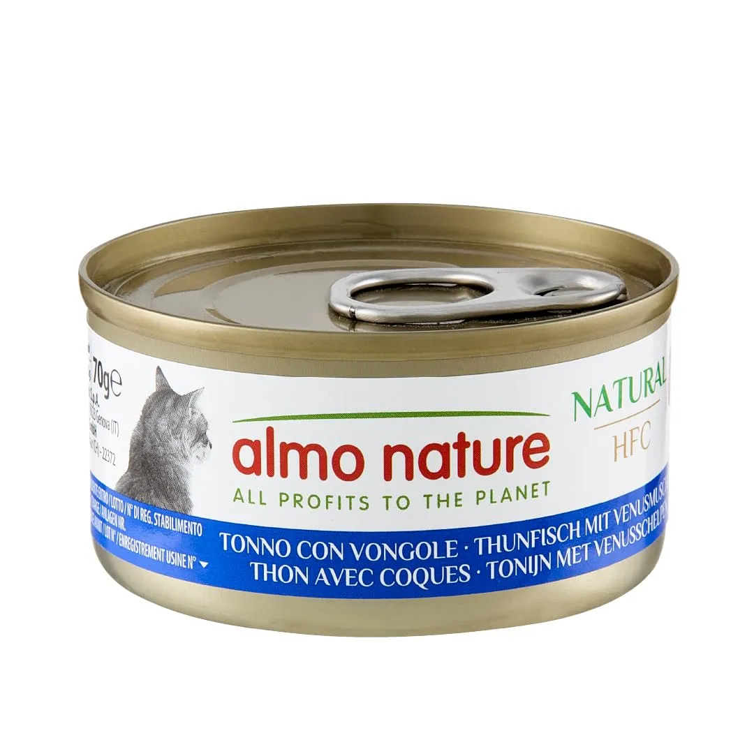 Almo Nature HFC Natural Alimento Umido per Gatti - Tonno con Vongole - Confezione da 420 g (6 x 70 g) - immagine 3