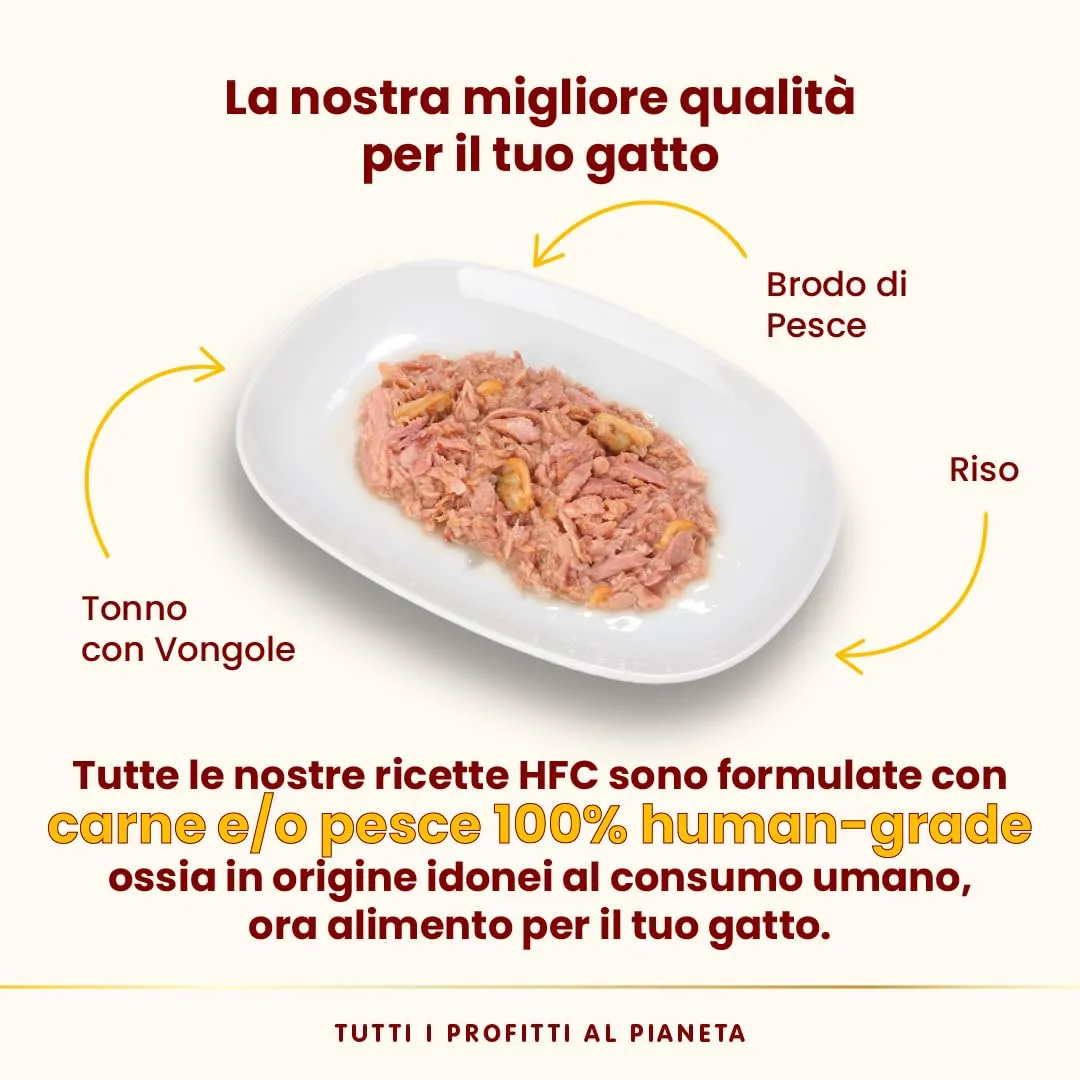 Almo Nature HFC Natural Alimento Umido per Gatti - Tonno con Vongole - Confezione da 420 g (6 x 70 g) - immagine 6