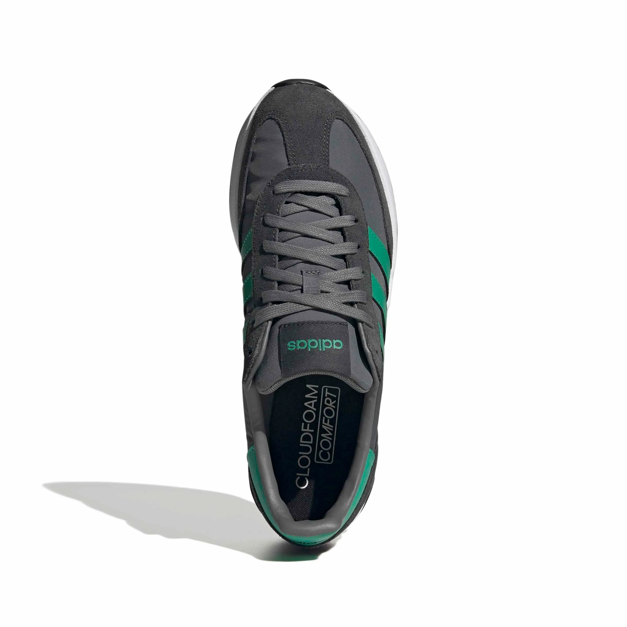 Adidas Uomo Run 70S 2.0 Shoes, Grey Four/Semi Court Green/Carbon, 43 1/3 EU - immagine 7