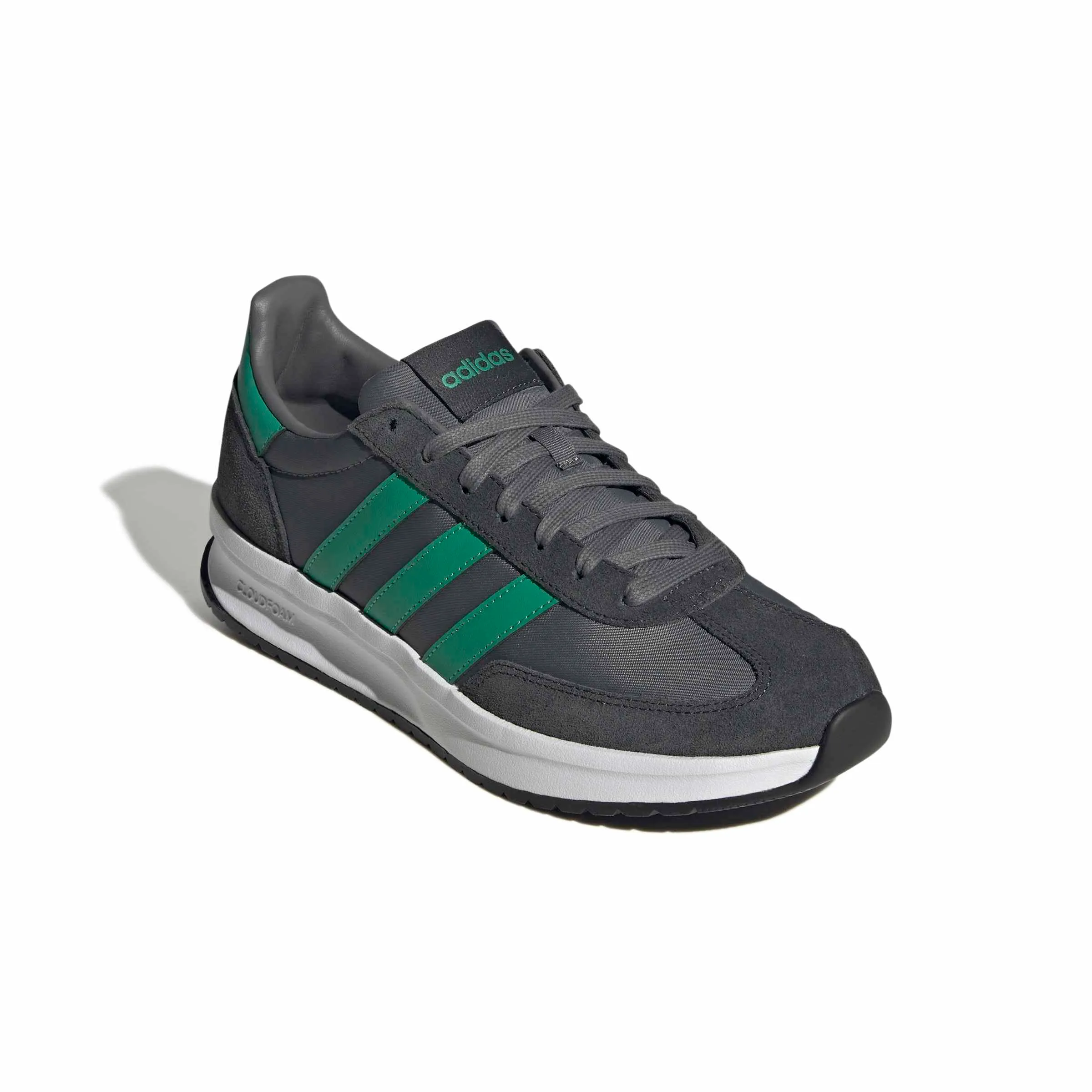 Adidas Uomo Run 70S 2.0 Shoes, Grey Four/Semi Court Green/Carbon, 40 2/3 EU - immagine 3