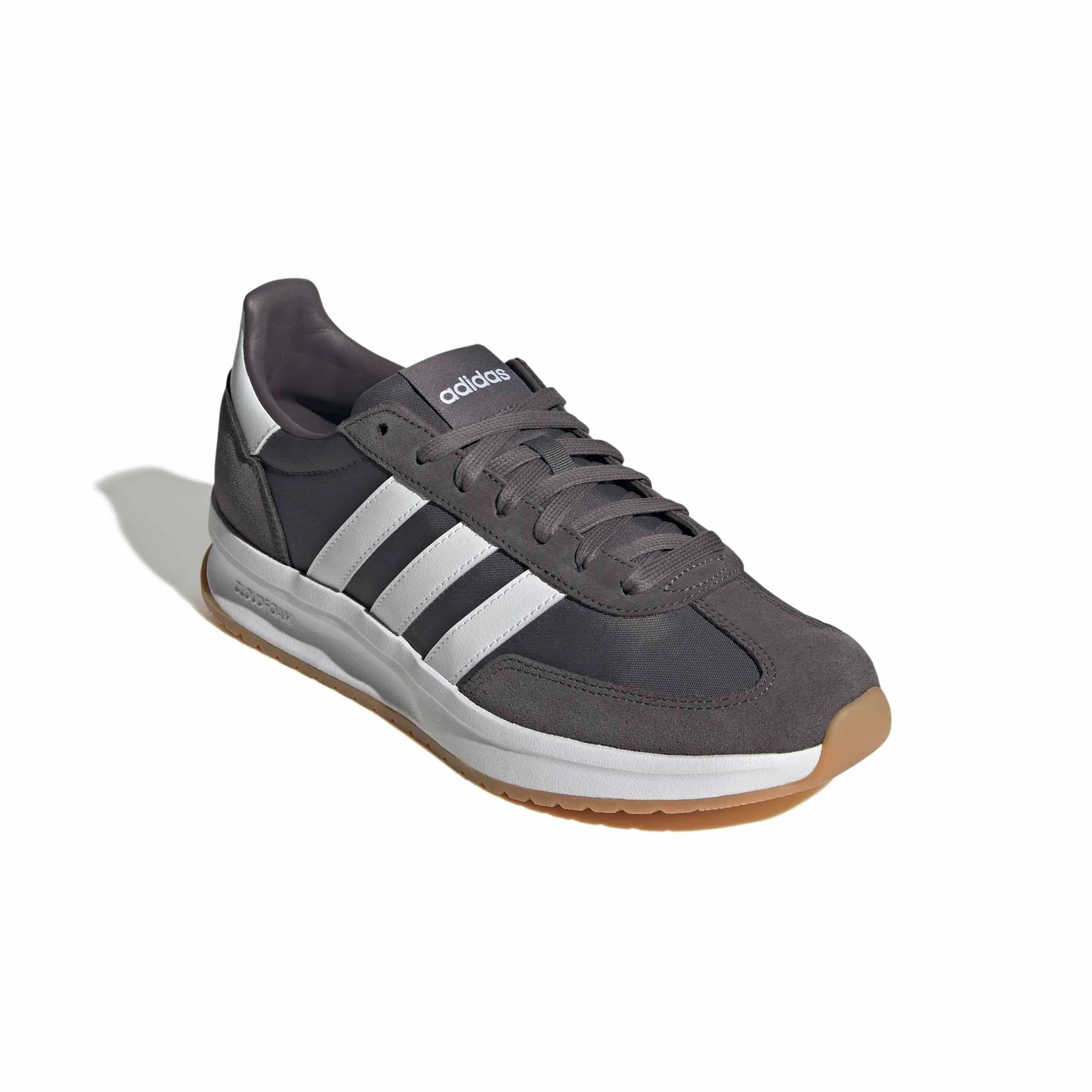 Adidas Uomo Run 70S 2.0 Shoes, Grey Strata/Cloud White/Gum, 39 1/3 EU - immagine 3