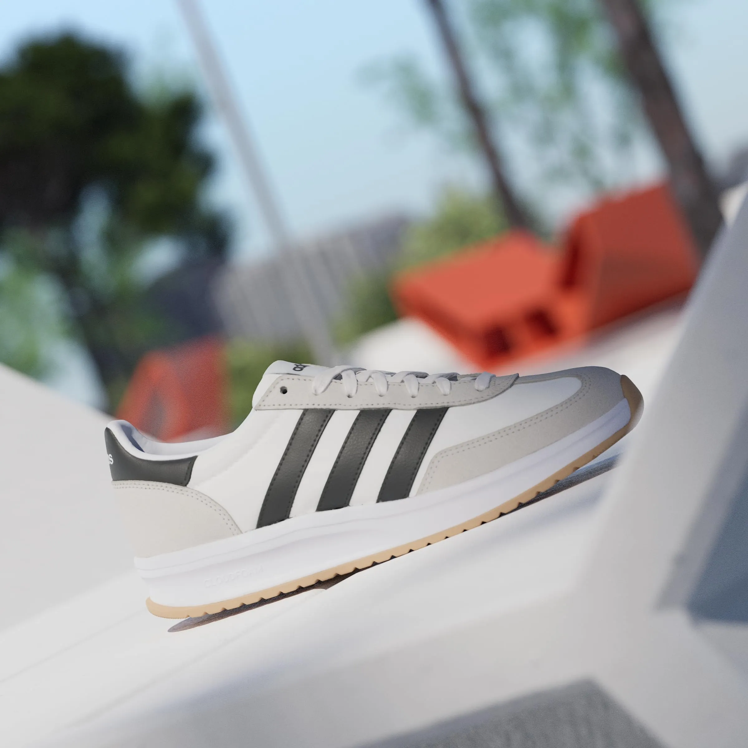 adidas Uomo Run 70S 2.0 Shoes, Cloud White/Core Black/Grey One, 44 EU - immagine 3
