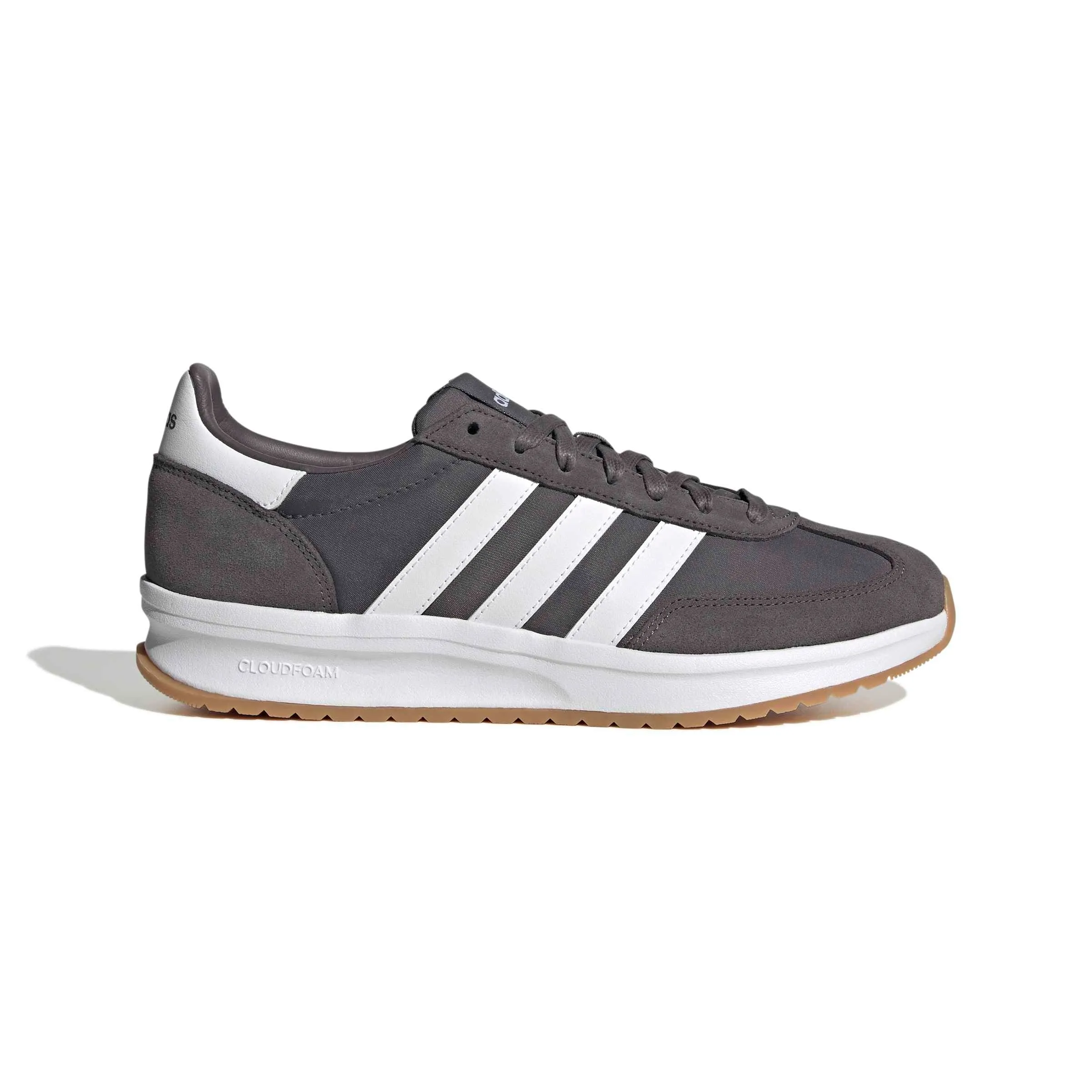 adidas Uomo Run 70S 2.0 Shoes, Grey Strata/Cloud White/Gum, 42 EU - immagine 2