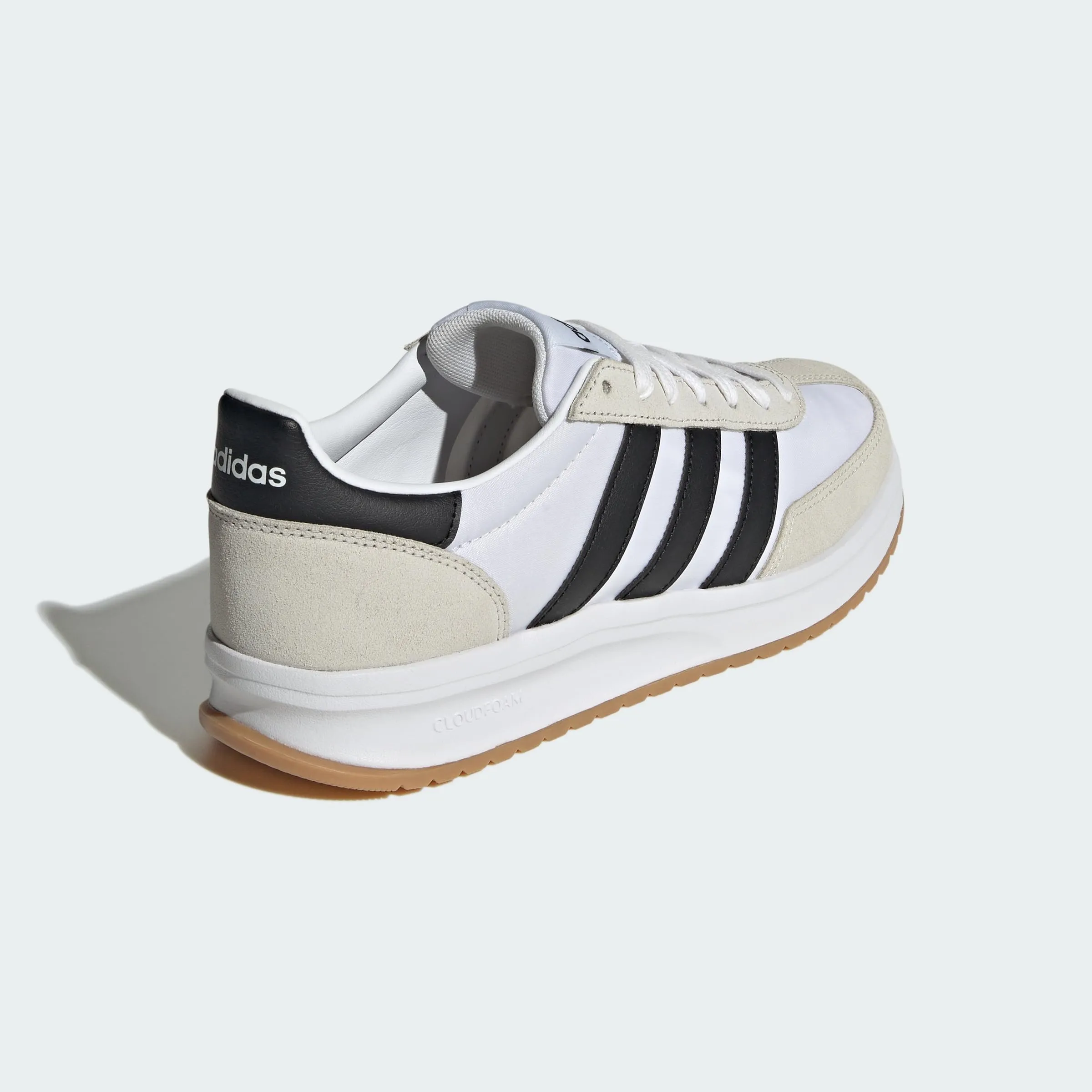 adidas Uomo Run 70S 2.0 Shoes, Cloud White/Core Black/Grey One, 40 2/3 EU - immagine 8