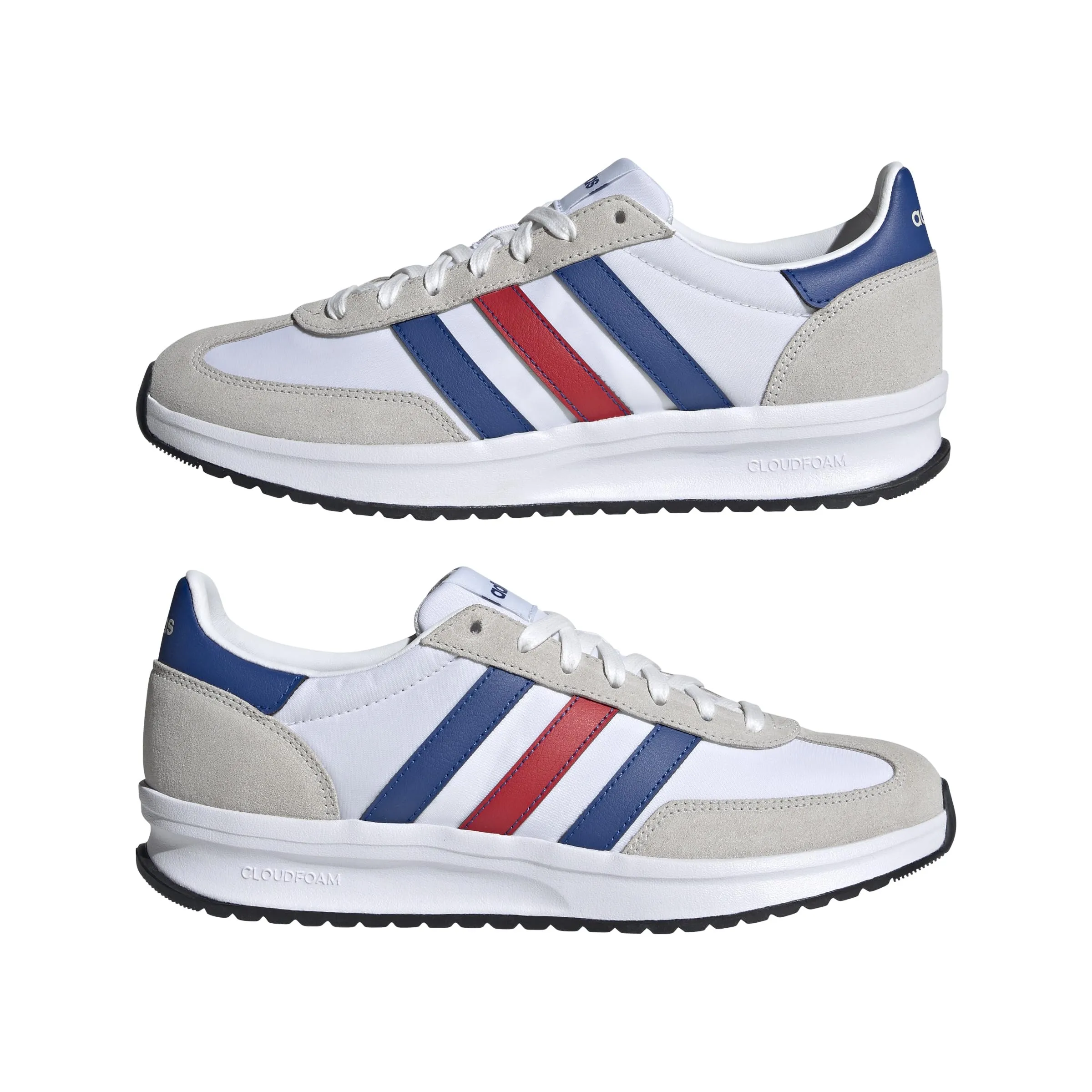 adidas Uomo Run 70S 2.0 Shoes, Cloud White/Royal Blue/Grey One, 41 1/3 EU - immagine 6
