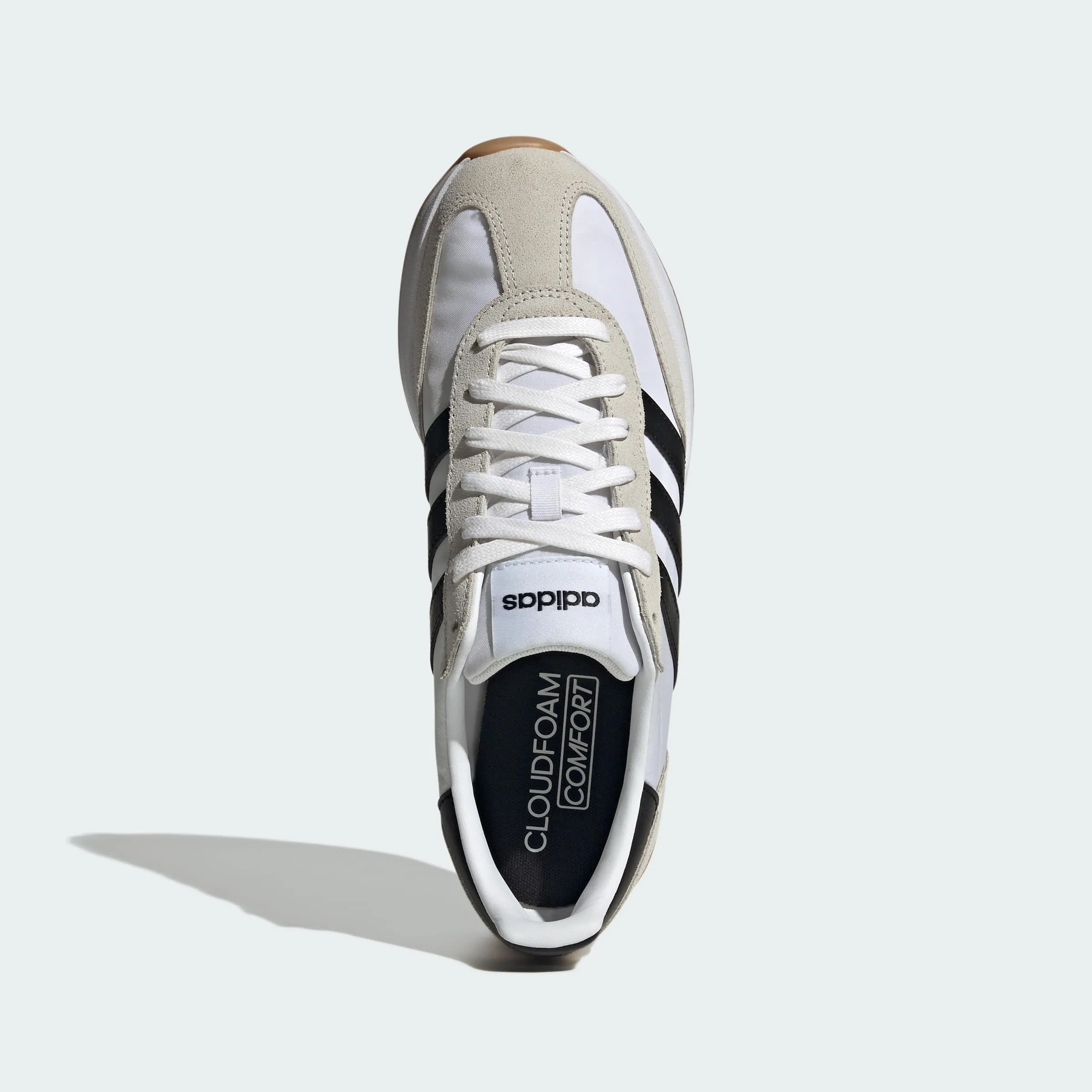 adidas Uomo Run 70S 2.0 Shoes, Cloud White/Core Black/Grey One, 45 1/3 EU - immagine 5