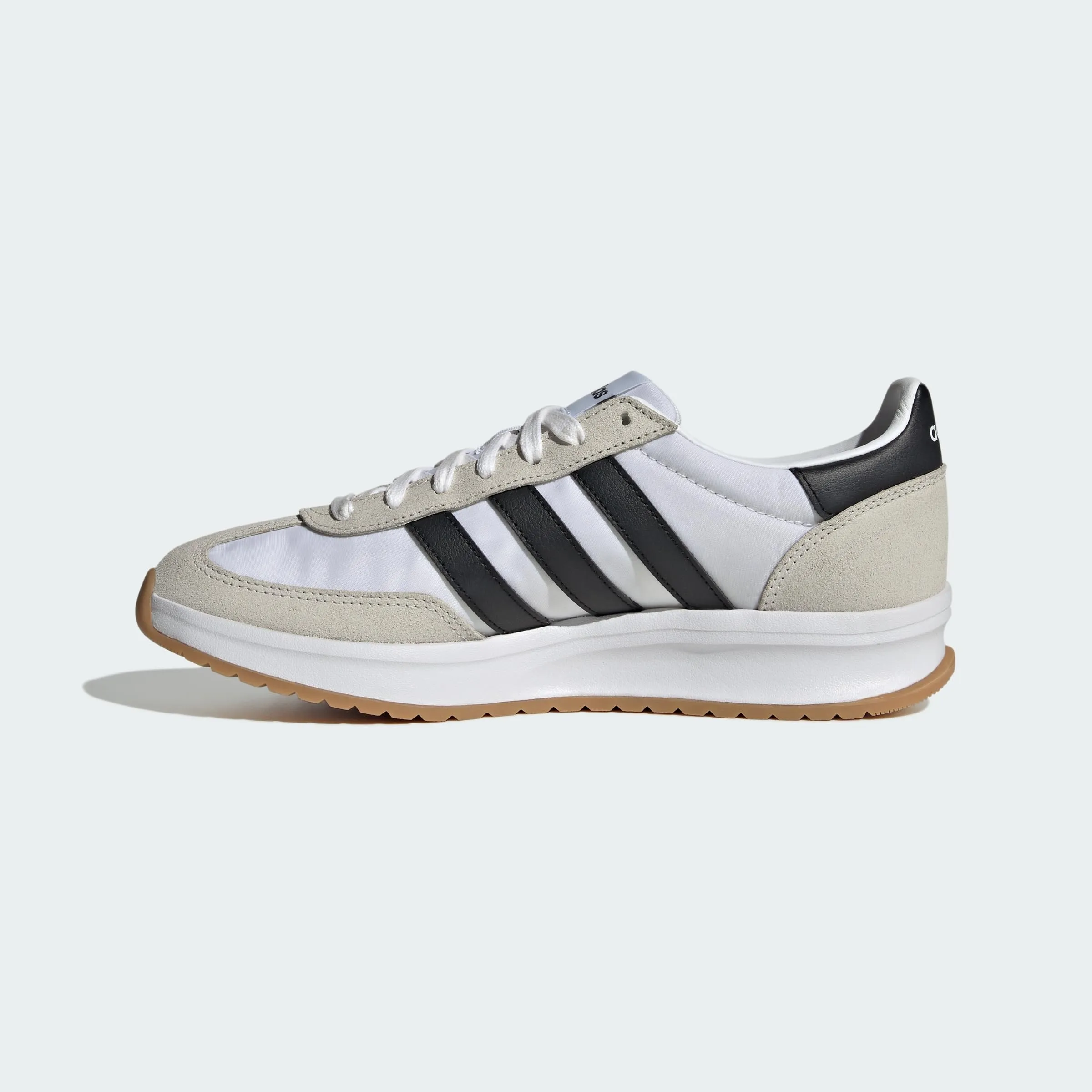 adidas Uomo Run 70S 2.0 Shoes, Cloud White/Core Black/Grey One, 43 1/3 EU - immagine 4