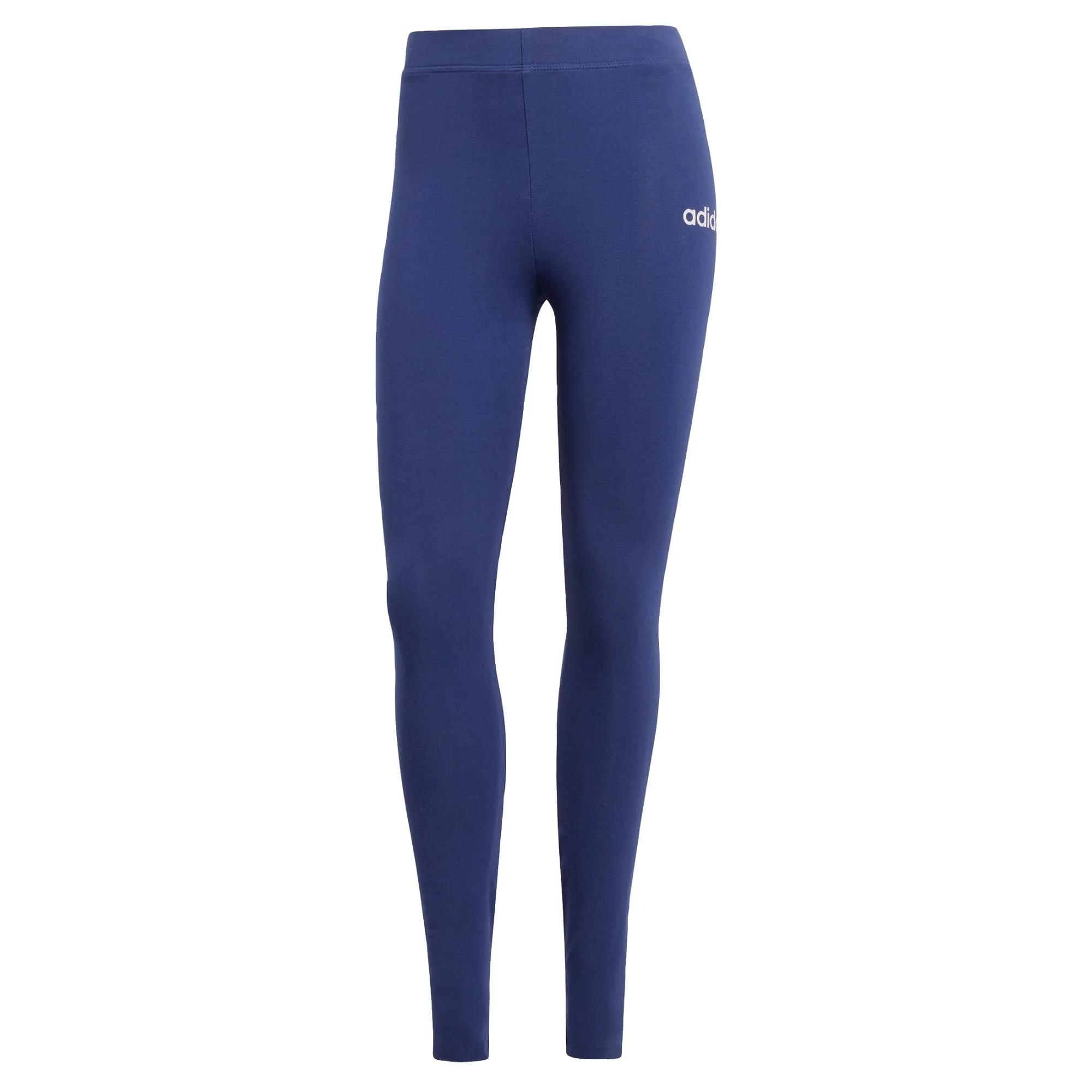 adidas Donna Essentials Linear Cotton Leggings Tights, Dark Blue/White, XL - immagine 1